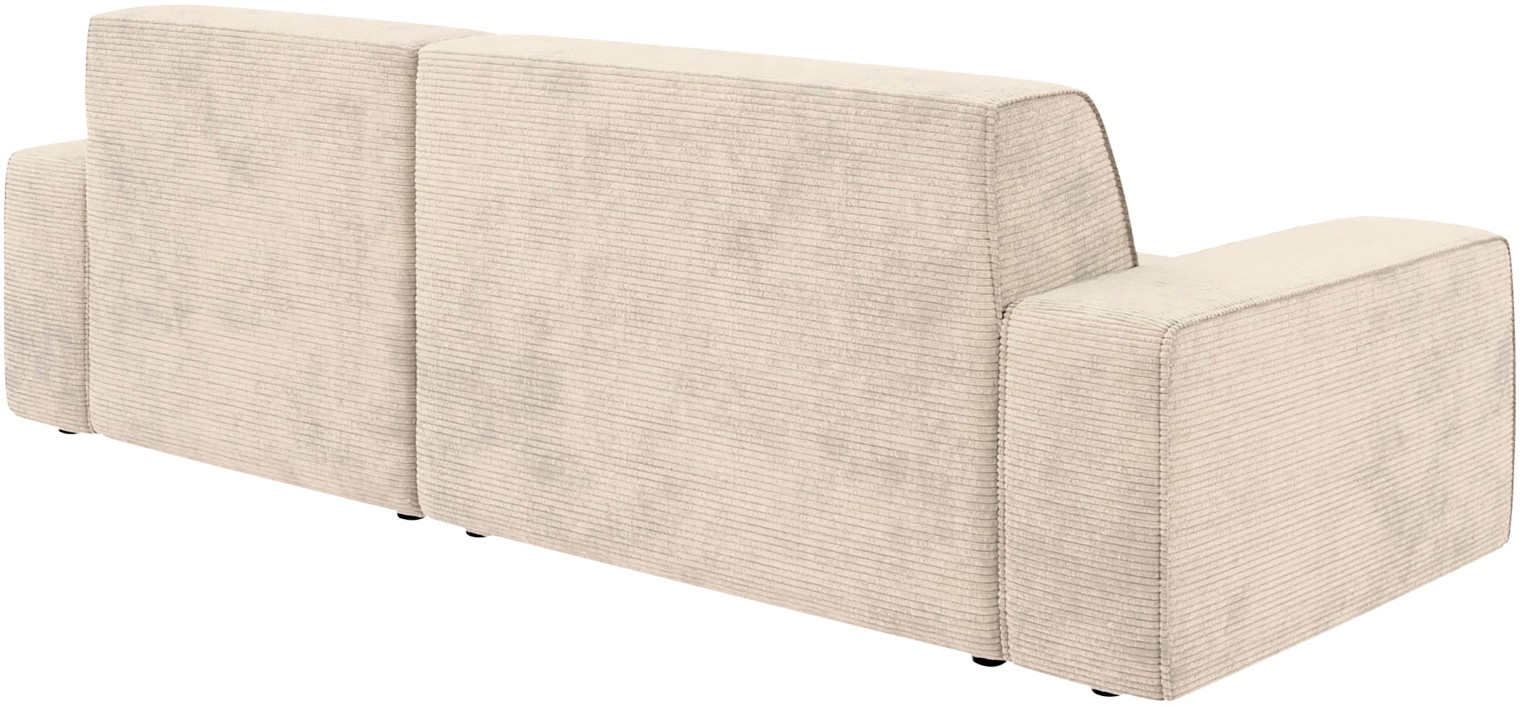 TRENDMANUFAKTUR Ecksofa »Graz, wahlweise mit Sitzvorschub und Bettkasten, L-Form, Breite 246 cm«, in Cord-, haustierfreundlichem LEO Struktur- oder LUMOS-3D-Bezug