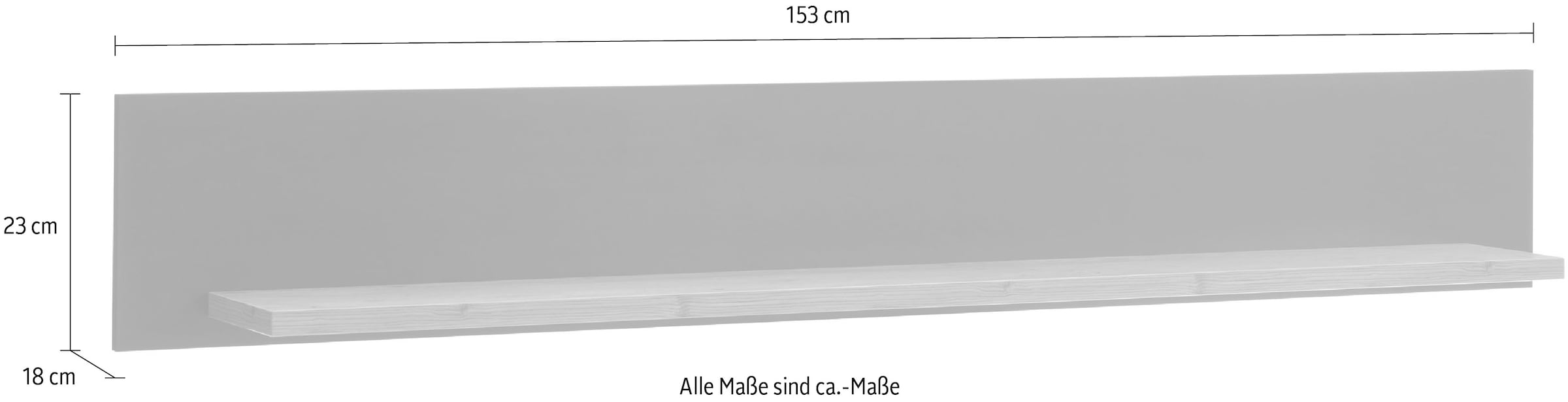 INOSIGN Wandregal »BRÜGGE«, Breite ca. 153 cm