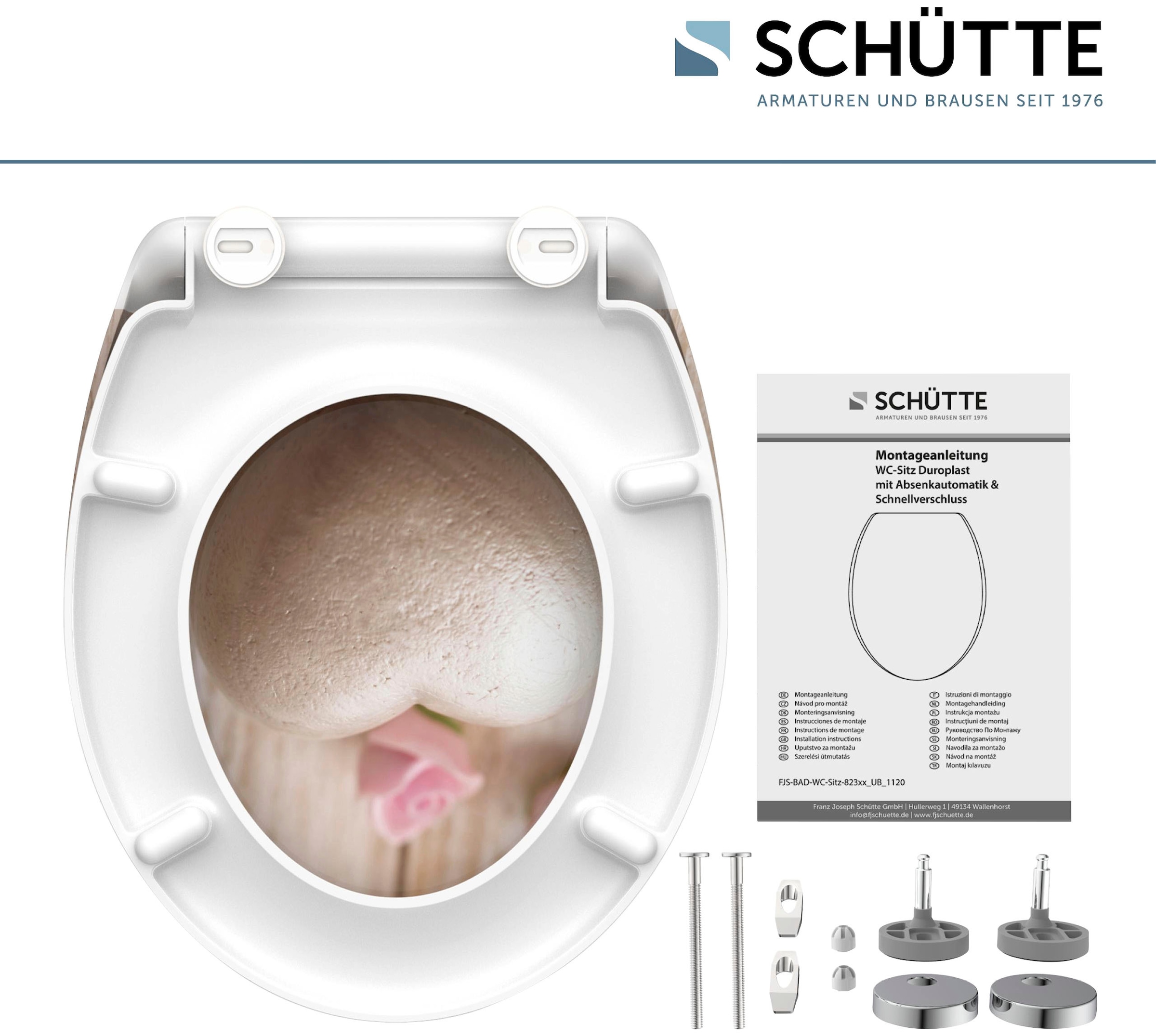 Schütte WC-Sitz »Romantik«, Duroplast, mit Absenkautomatik und Schnellverschluss