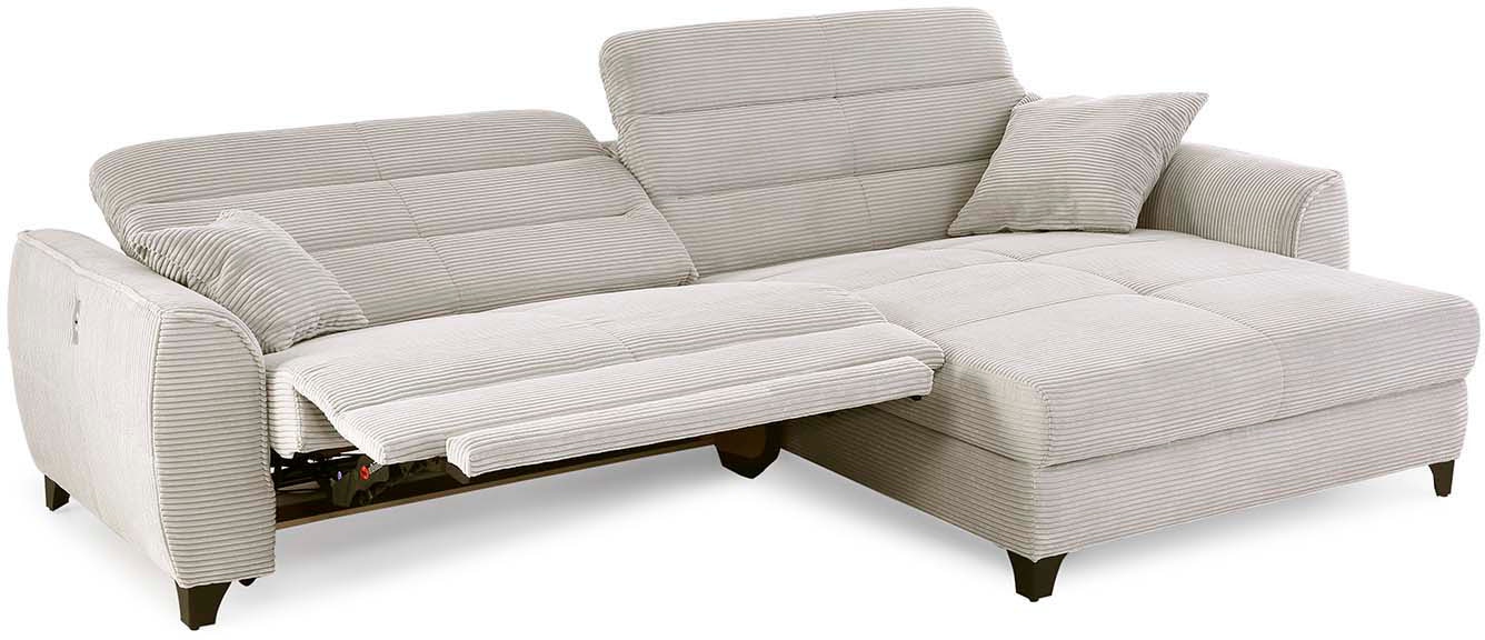 Jockenhöfer Gruppe Ecksofa »Double One L-Form«, mit 2x 120cm breiten, elektromotorischen Relaxfunktionen