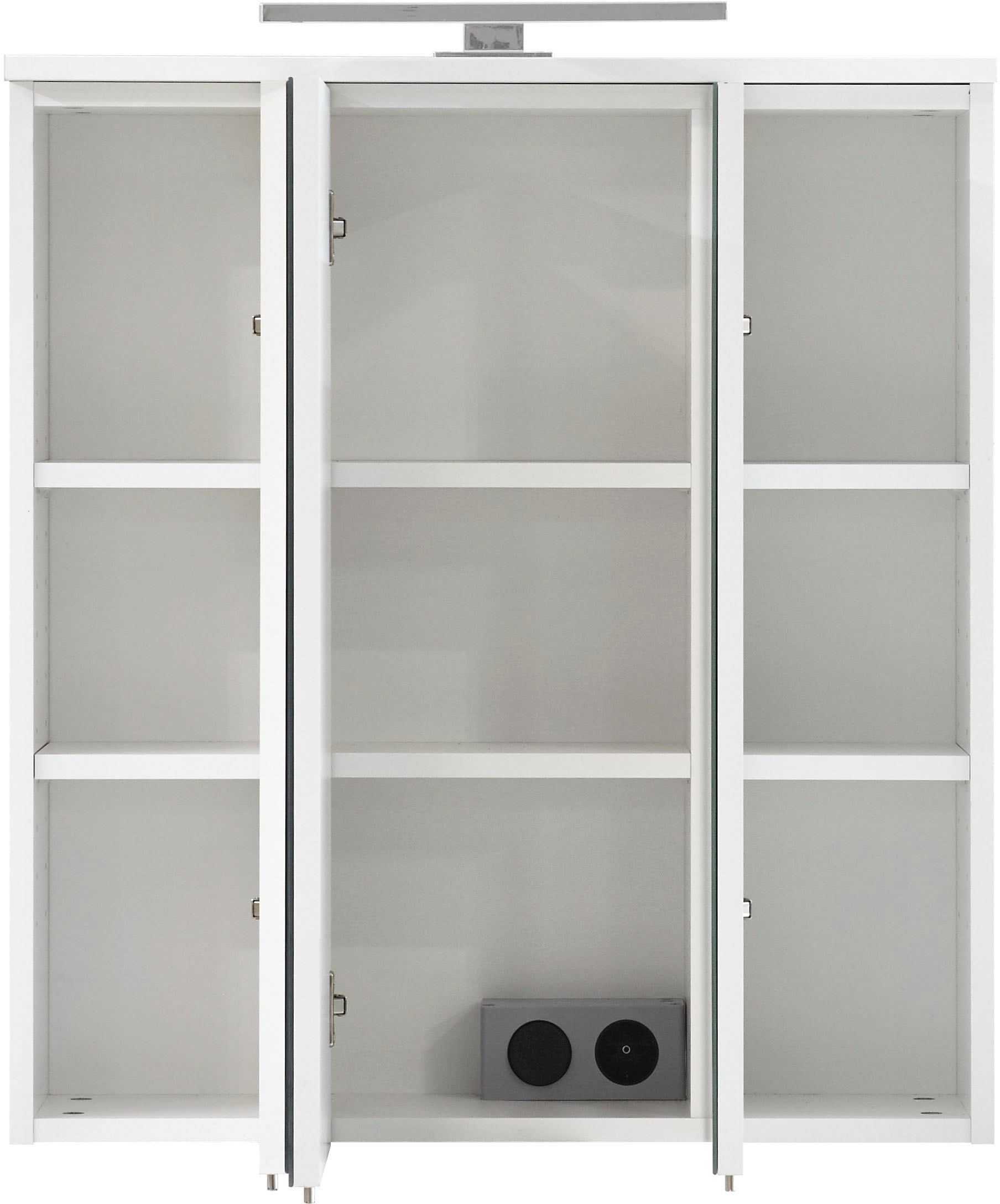 Saphir Badmöbel-Set »Quickset 335 7-teilig, Waschbeckenunterschrank mit LED-Spiegelschrank«, (7 St.), Hochschrank, Unterschränke, Hängeschränke, inkl. Türdämpfer, 13 Türen