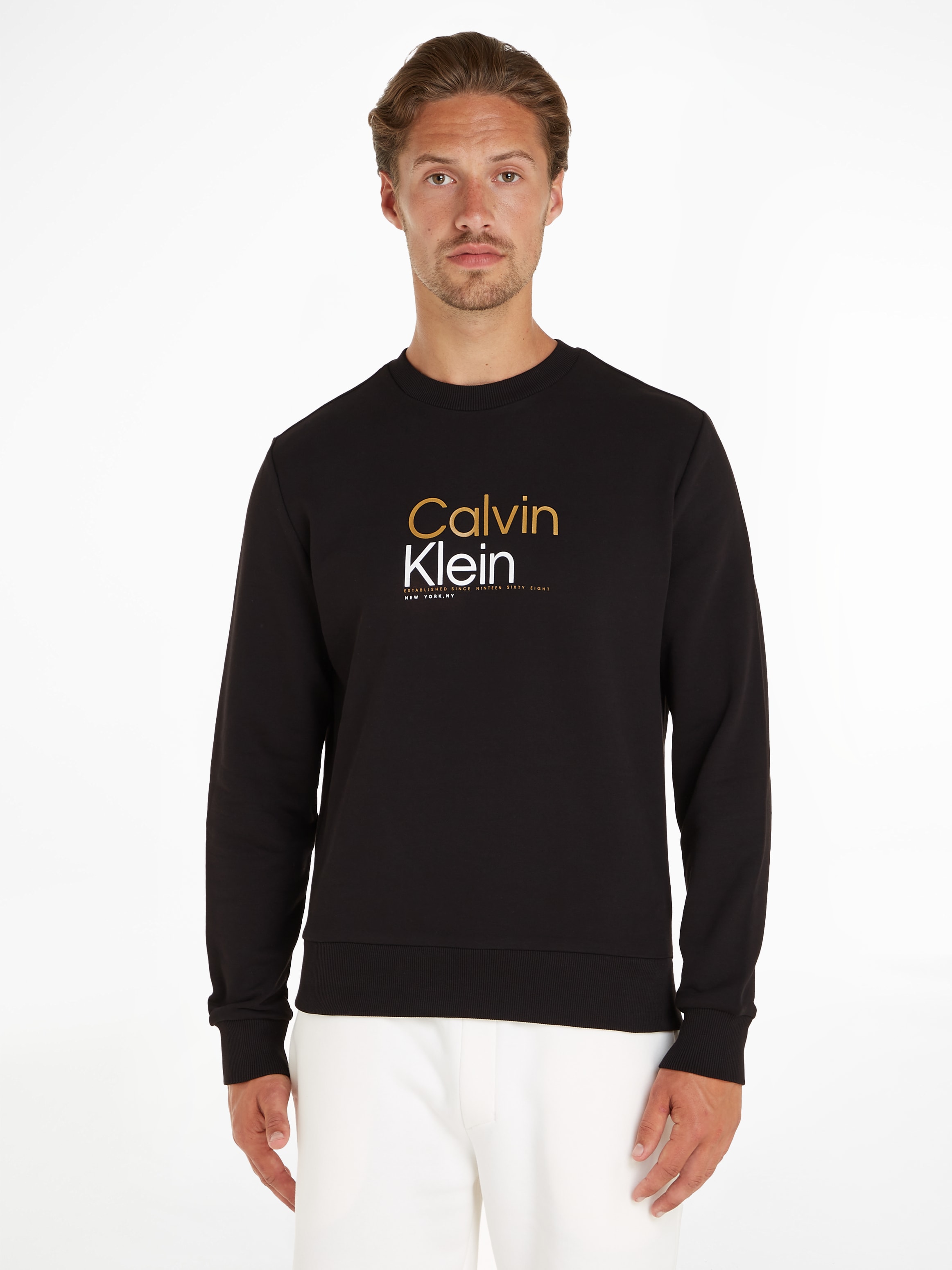 Calvin Klein »MULTI COLOR mit online Sweatshirt LOGO SWEATSHIRT«, Markenlabel bei