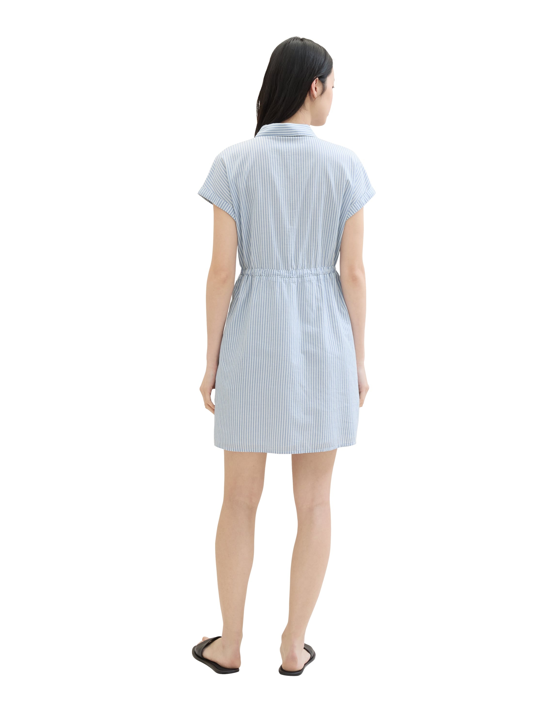 TOM TAILOR Denim Hemdblusenkleid, im Streifendessin
