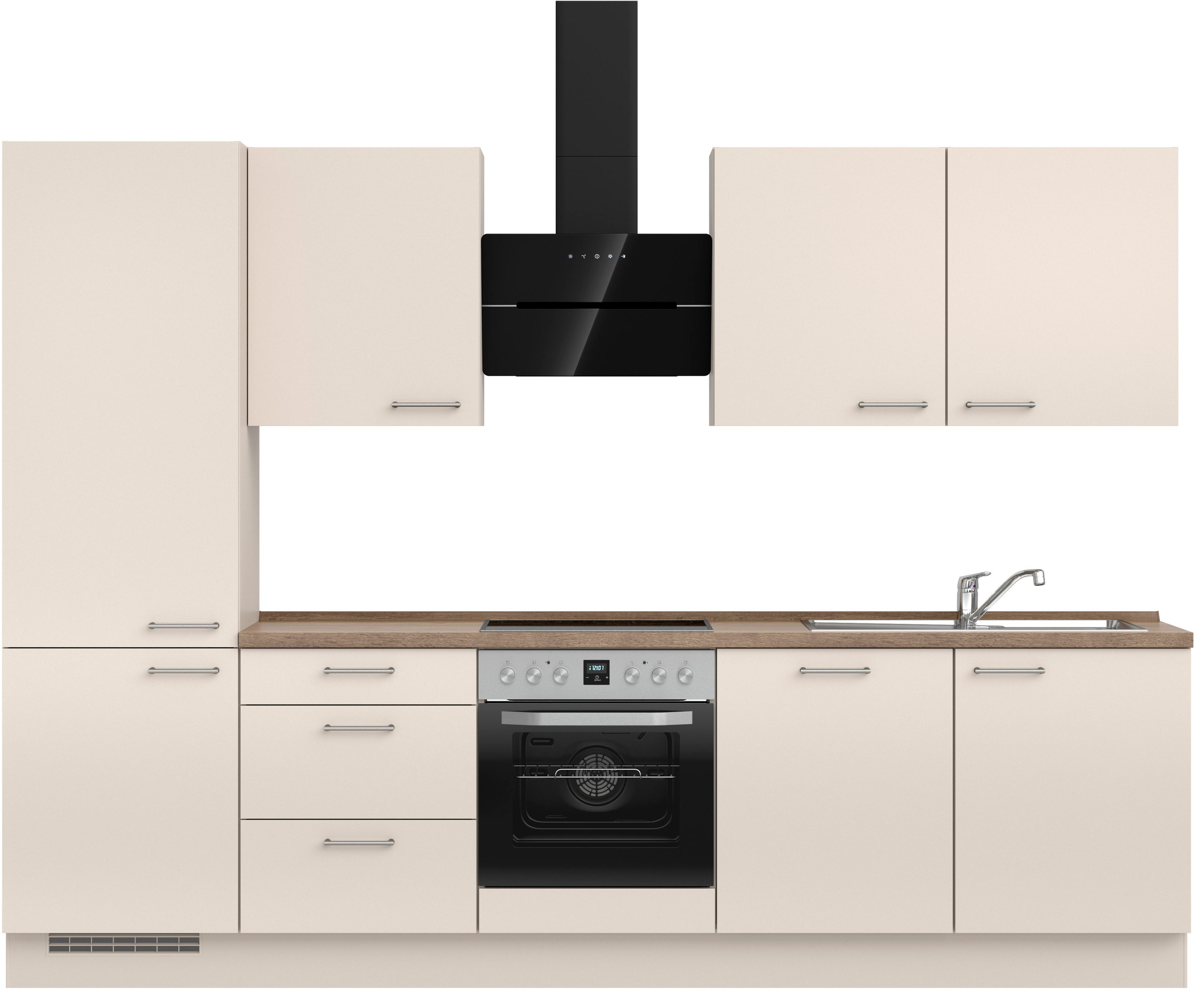 nobilia® Küchenzeile »"Laser II", Ausrichtung wählbar, Breite 300 cm« vormo günstig online kaufen
