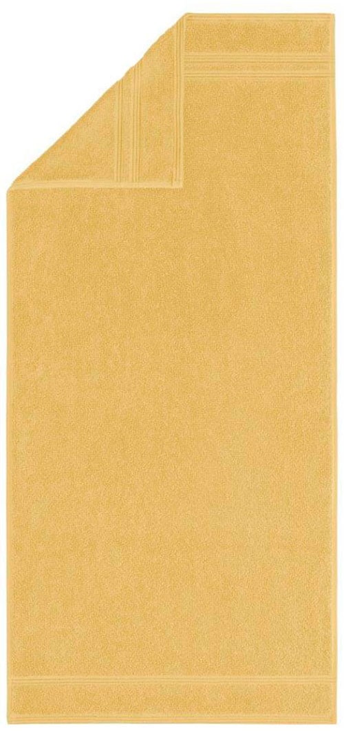 Egeria Handtuch »Manhatten Gold«, (1 St.), Uni Programm mit Streifenbordüre,  reine Baumwolle bequem und schnell bestellen