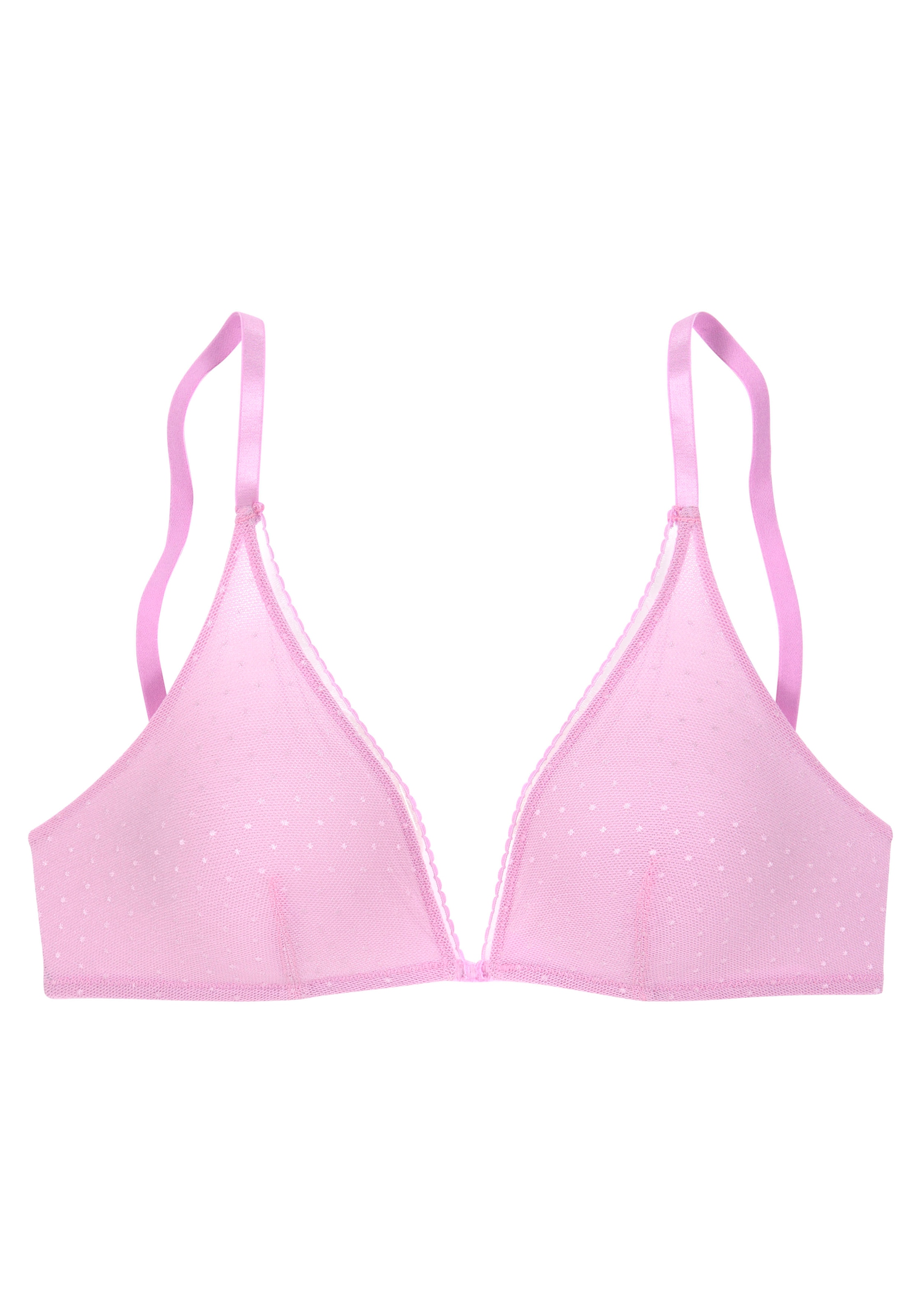 s.Oliver Bralette-BH »Charlotte«, ohne Bügel aus Tüll in dezenter Pünktchen-Optik, Dessous