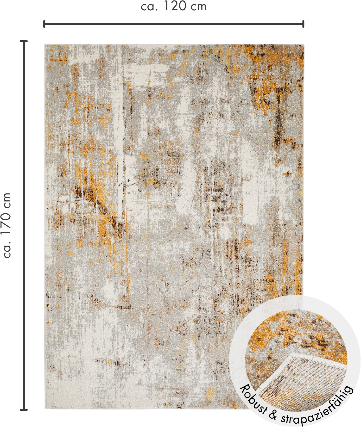 LUXOR living Teppich »Montreal«, rechteckig, 12 mm Höhe, Kurzflor, modernes Design, Wohnzimmer, Schlafzimmer