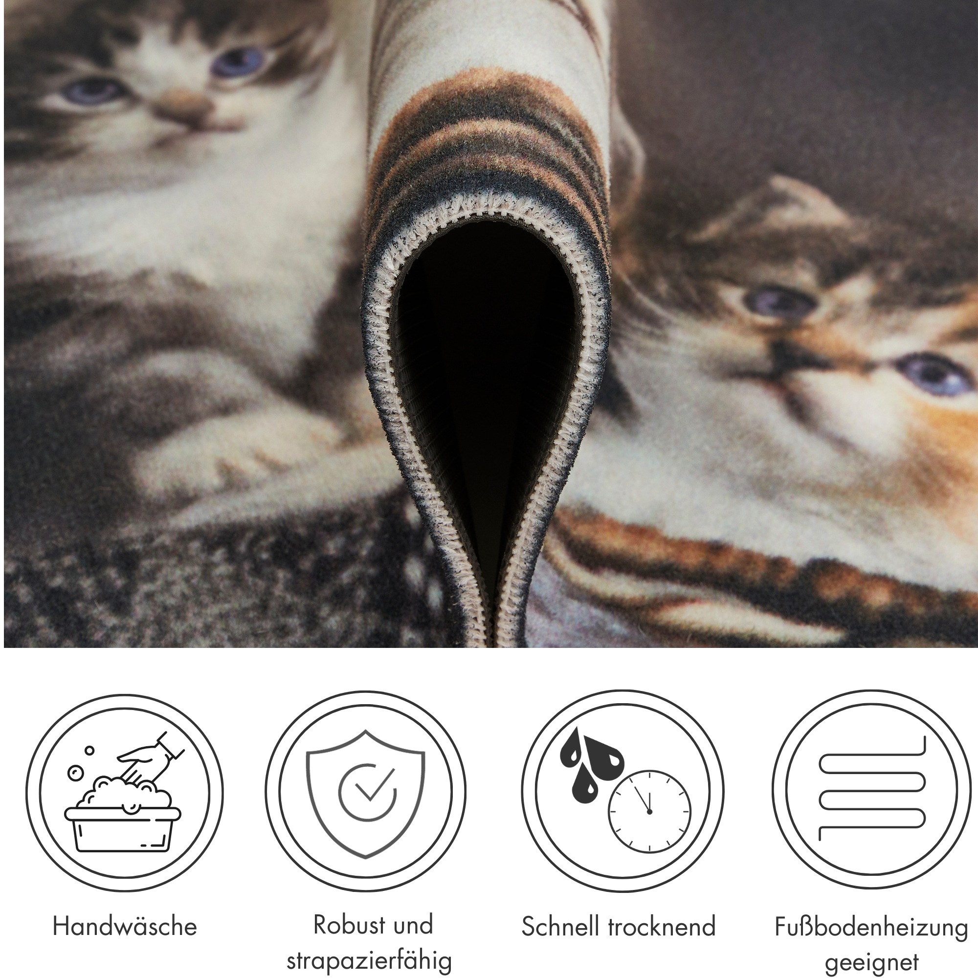 Andiamo Fußmatte »Modern«, rechteckig, 6,5 mm Höhe, Schmutzfangmatte, bedruckt, diverse Motive, In- und Outdoor geeignet