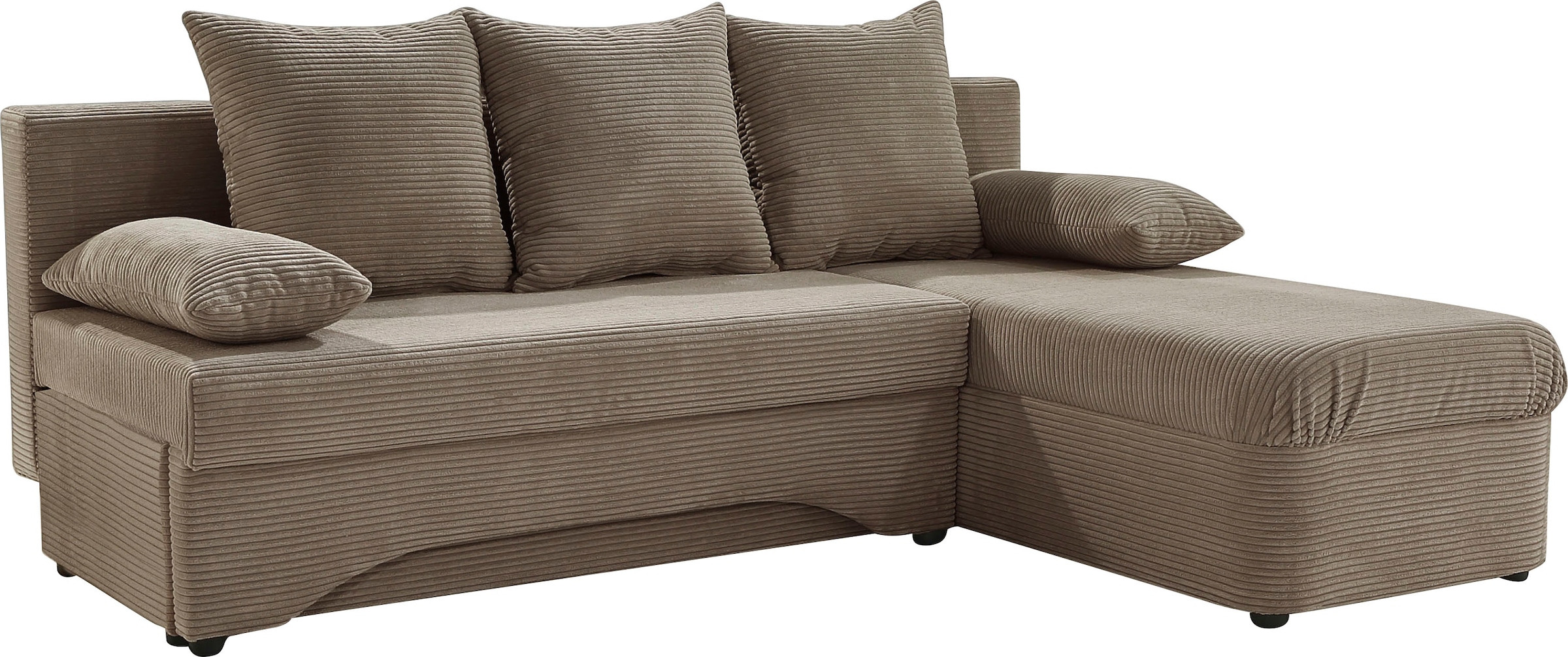 Jockenhöfer Gruppe Ecksofa »L-Form, B: 191 cm« mit Bettfunktion & Bettkasten