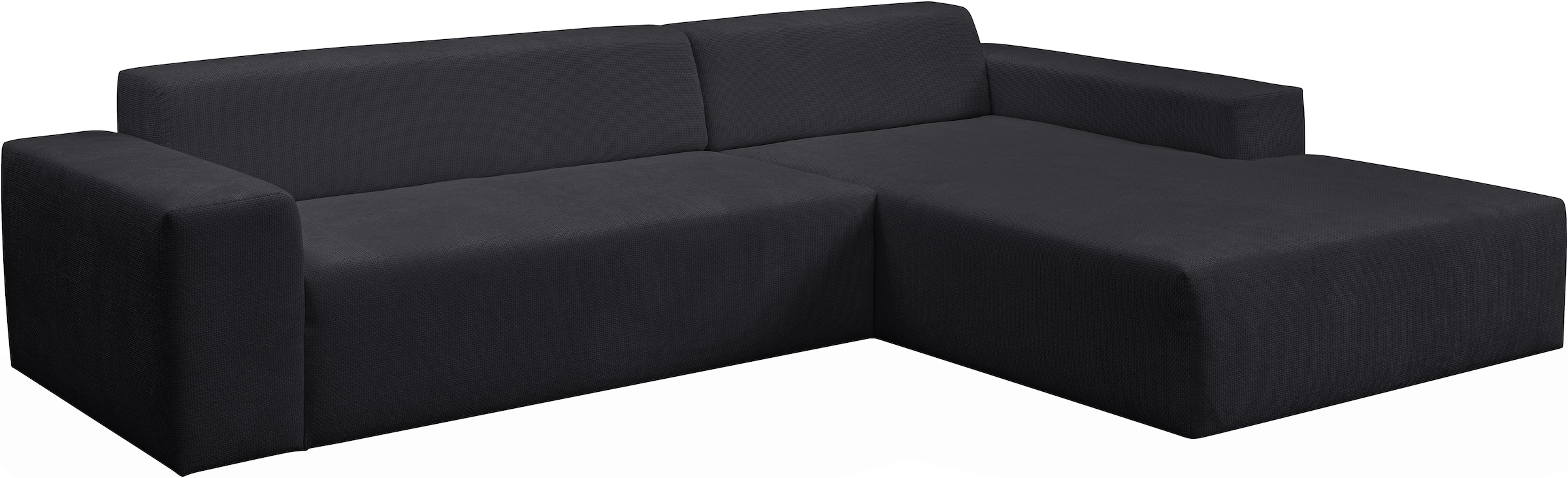 WERK2 Ecksofa »Zeus-XL 311 cm breit, bequemes Mega-Sofa in L-Form, große Sitztiefe« Curvy-trend Chenille Big-Sofa mit 210 cm XXL-Ottomane für 2 Personen