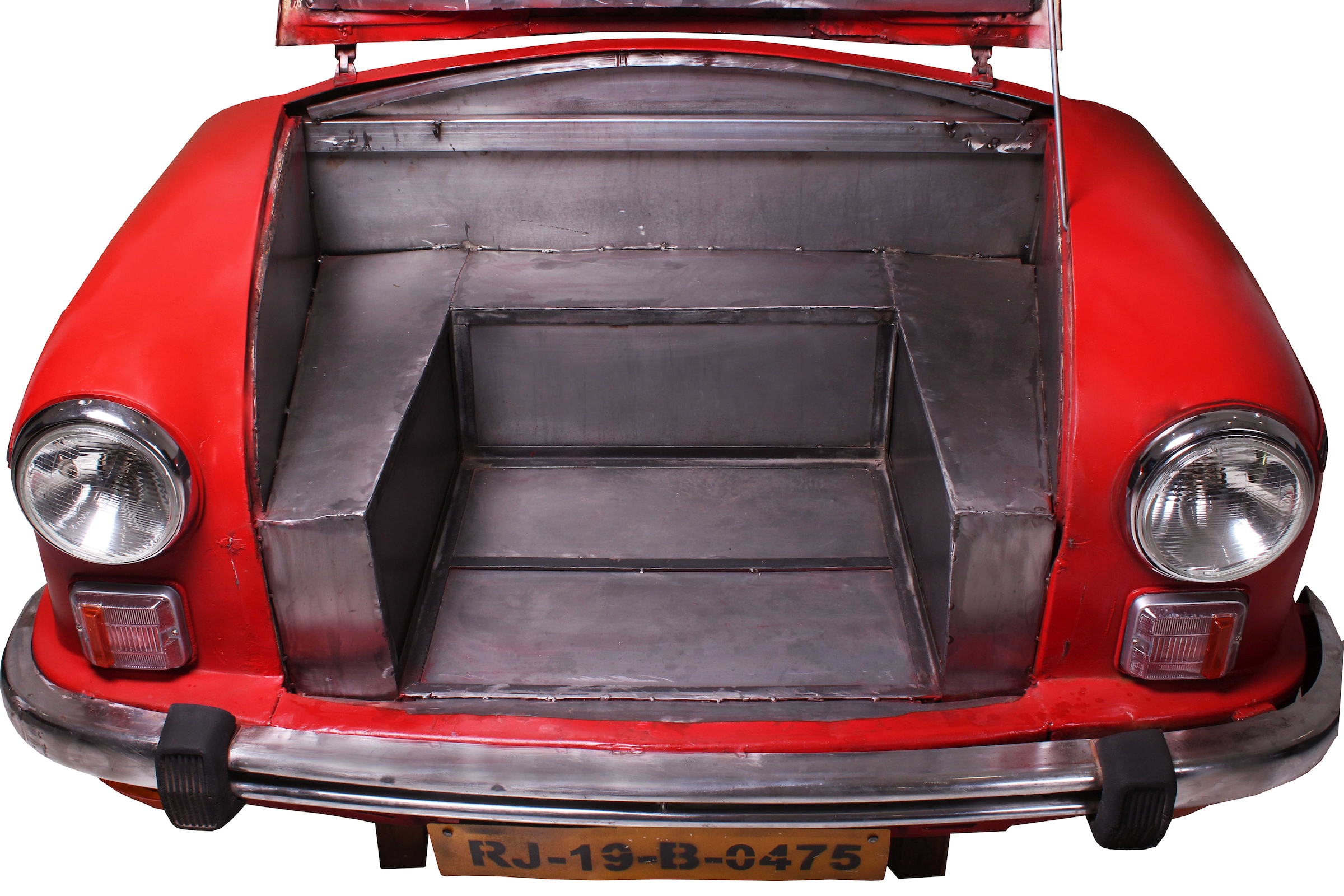 SIT Möbelblende 2 Stk. tlg. Recycelte Auto-Front, innen mit einem Edelstahl-Gasgrill