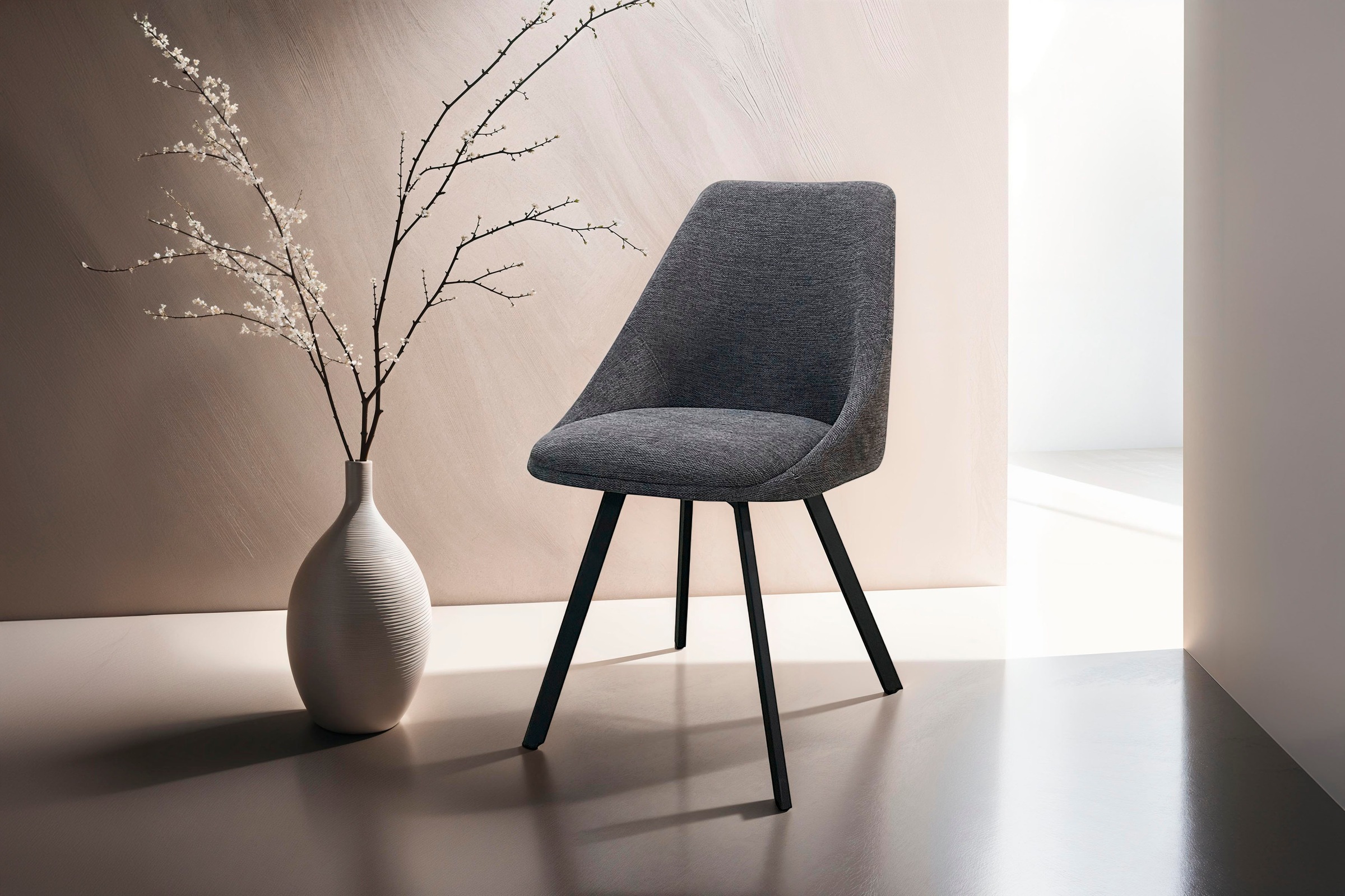 byLIVING Esszimmerstuhl »Jasper (2er-Set)«, (Set), Sitzschale 360°drehbar, günstig online kaufen