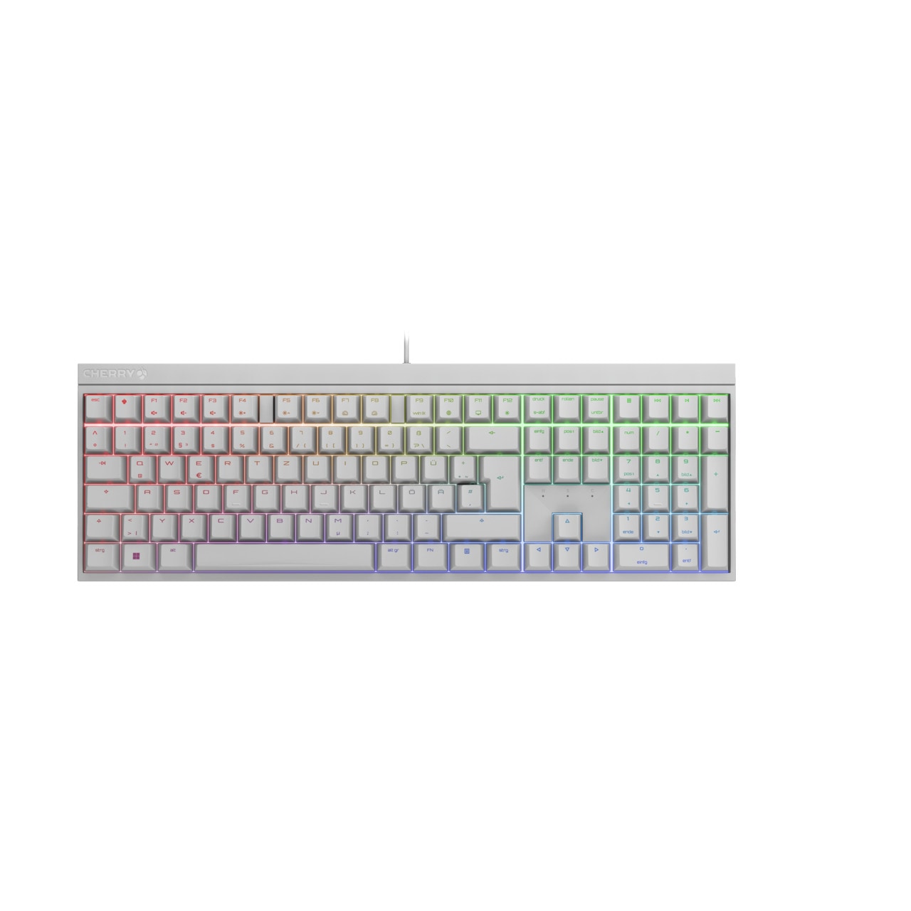 Cherry Gaming-Tastatur »MX 2.0S RGB«, MX Red Silent
