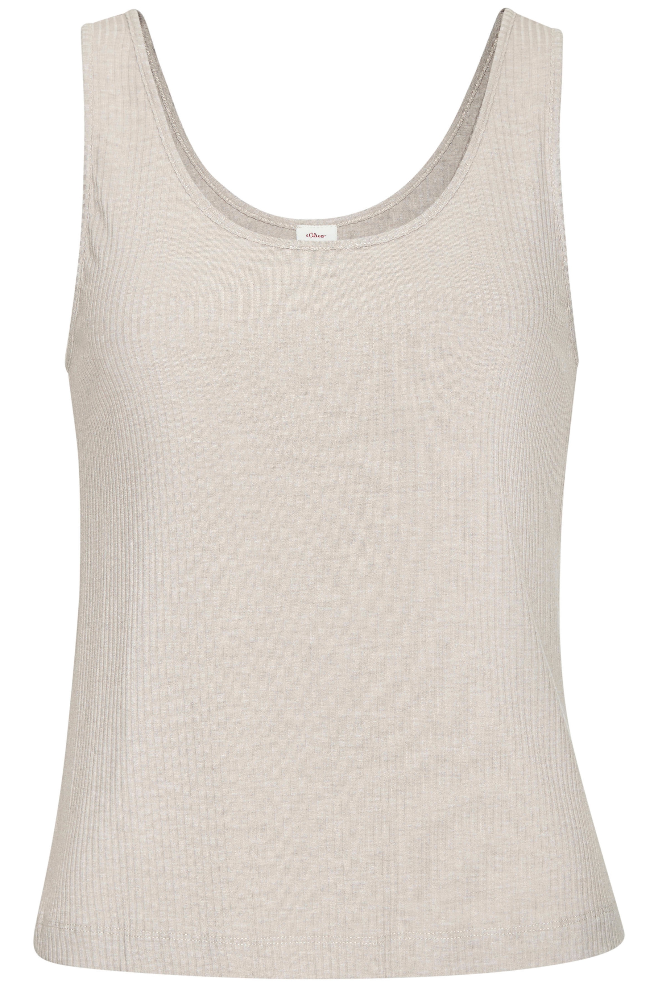 s.Oliver Pyjamaoberteil, in elastischer Rippware