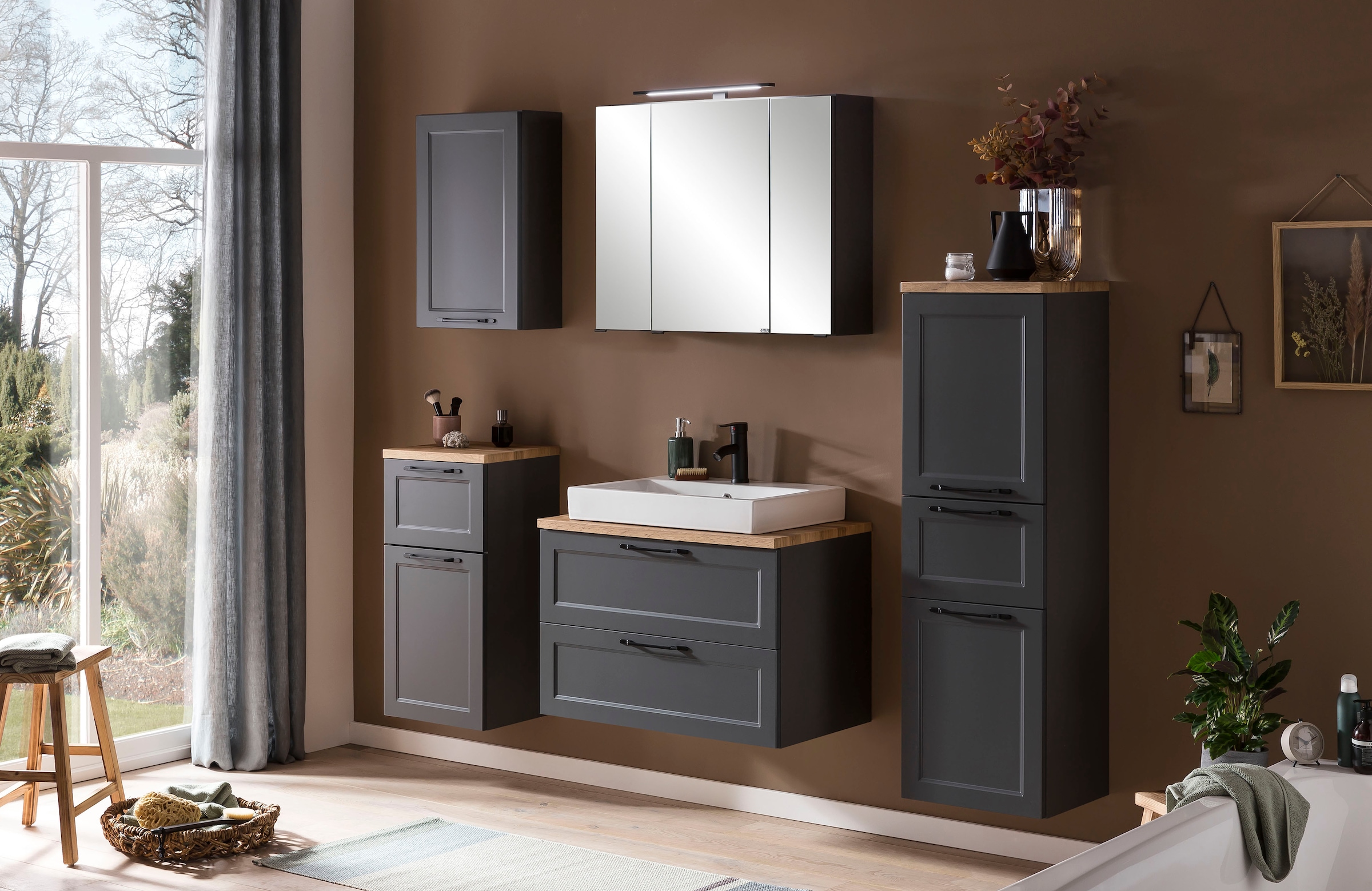 welltime Spiegelschrank »Lana«, Badmöbel, 80 cm breit
