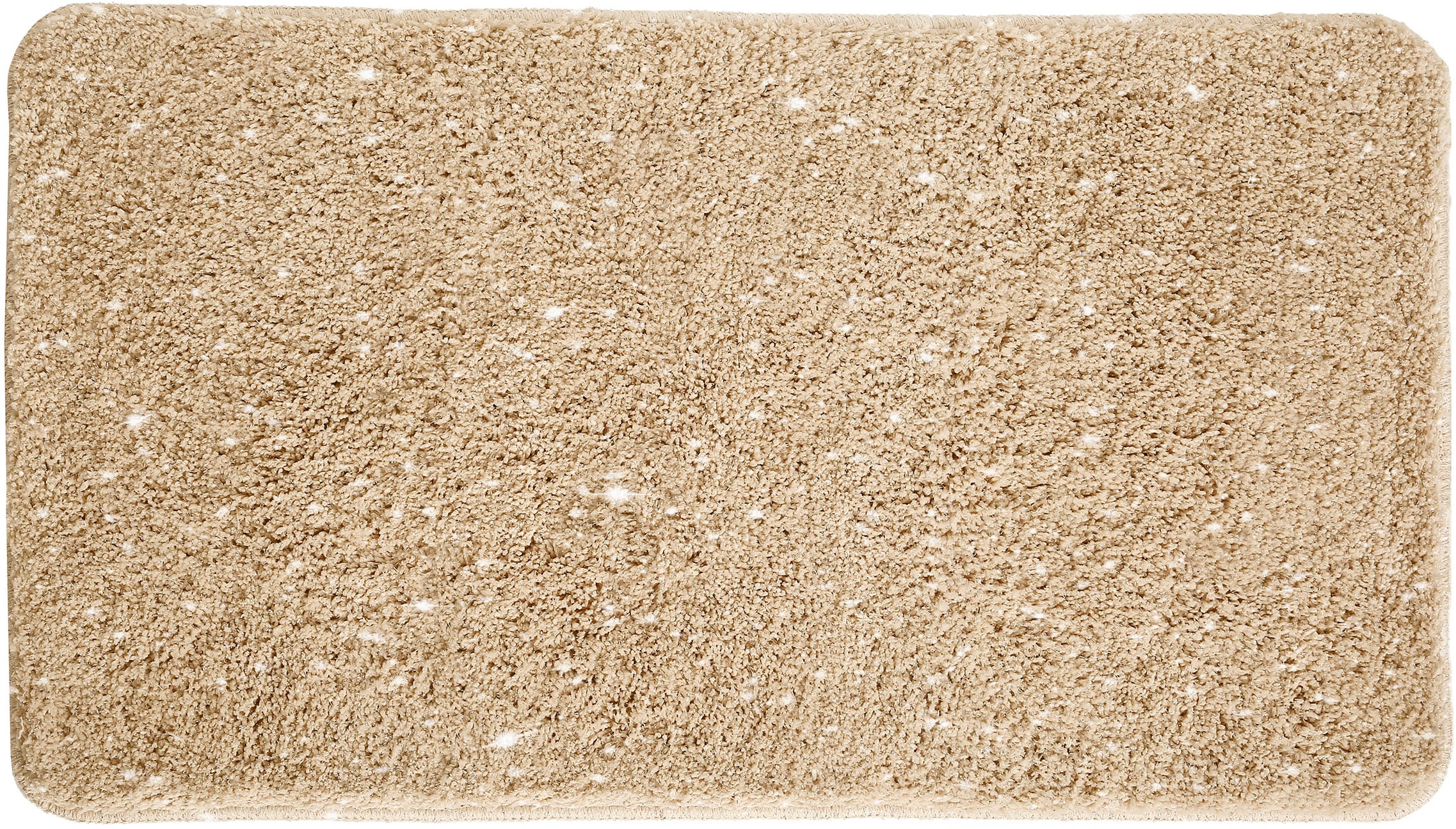 my home Badematte »Glitzer«, rutschhemmend beschichtet, fußbodenheizungsgeeignet-schnell trocknend-strapazierfähig, Badteppich, Akzente durch Glitzer-Garn