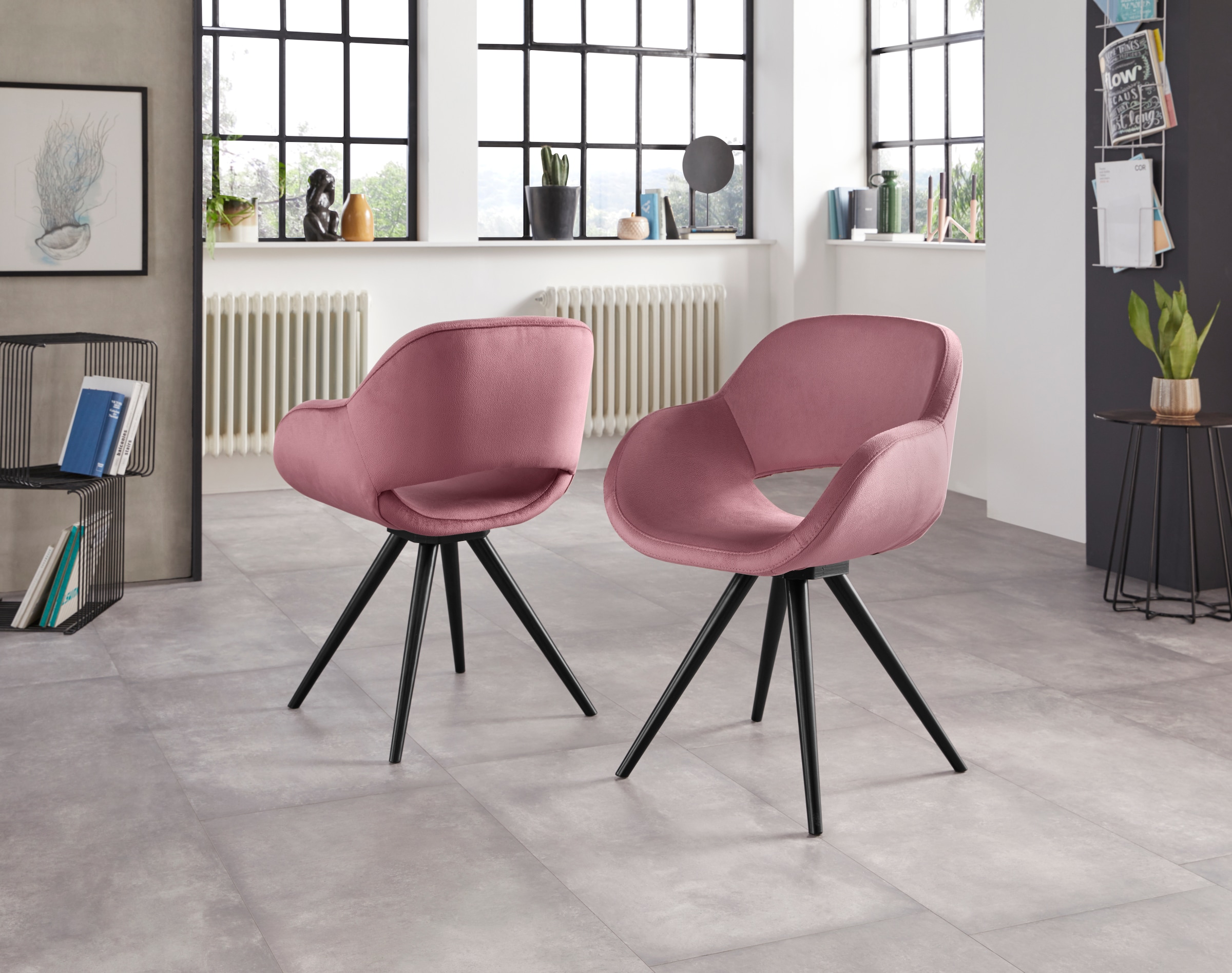 INOSIGN Armlehnstuhl »Aurora« (Set) 2 Stk.Gestell aus Massivholz Buche in s günstig online kaufen