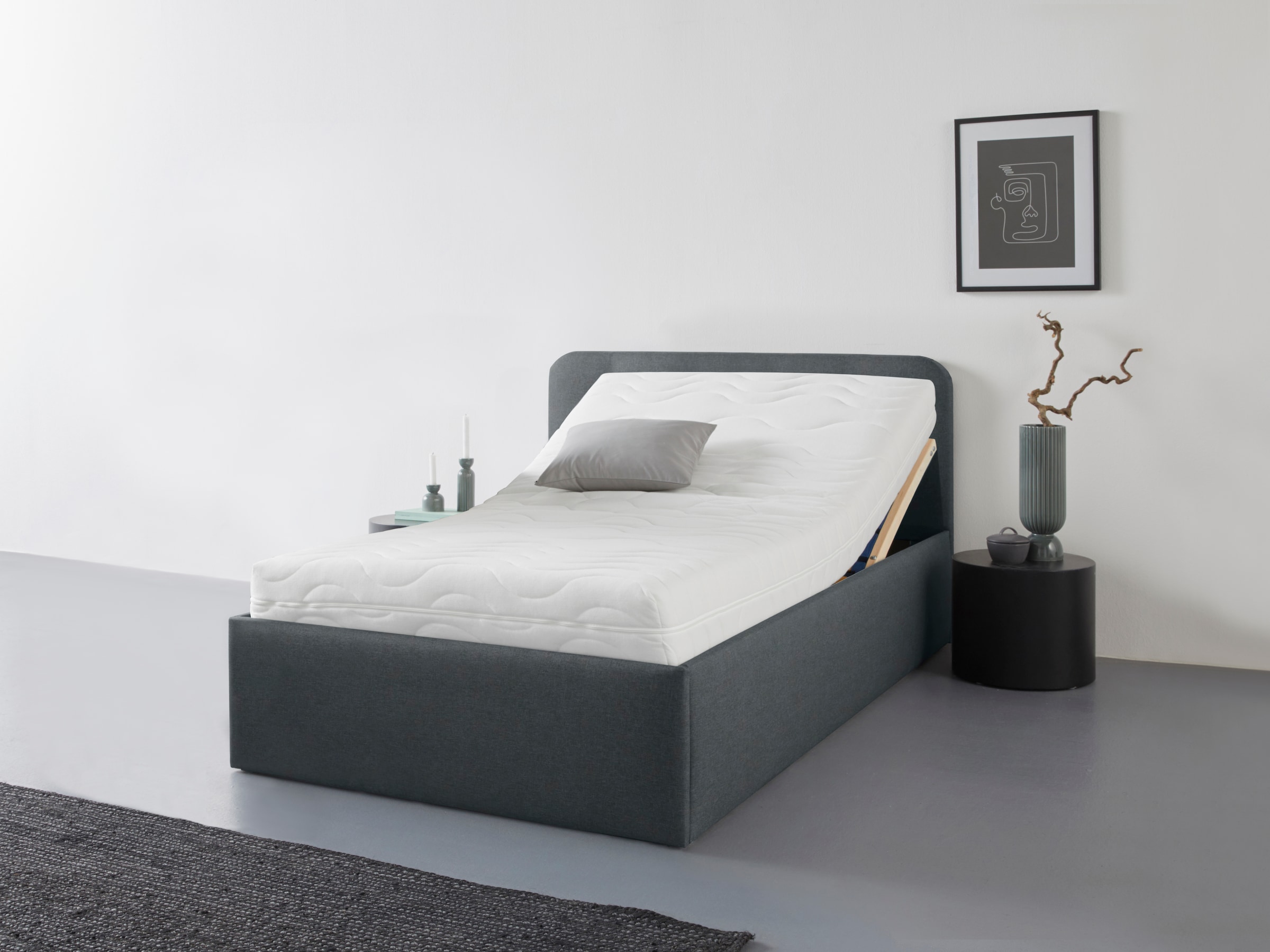 Westfalia Schlafkomfort Polsterbett "Rostock" auch mit Stauraum und Kopftei günstig online kaufen