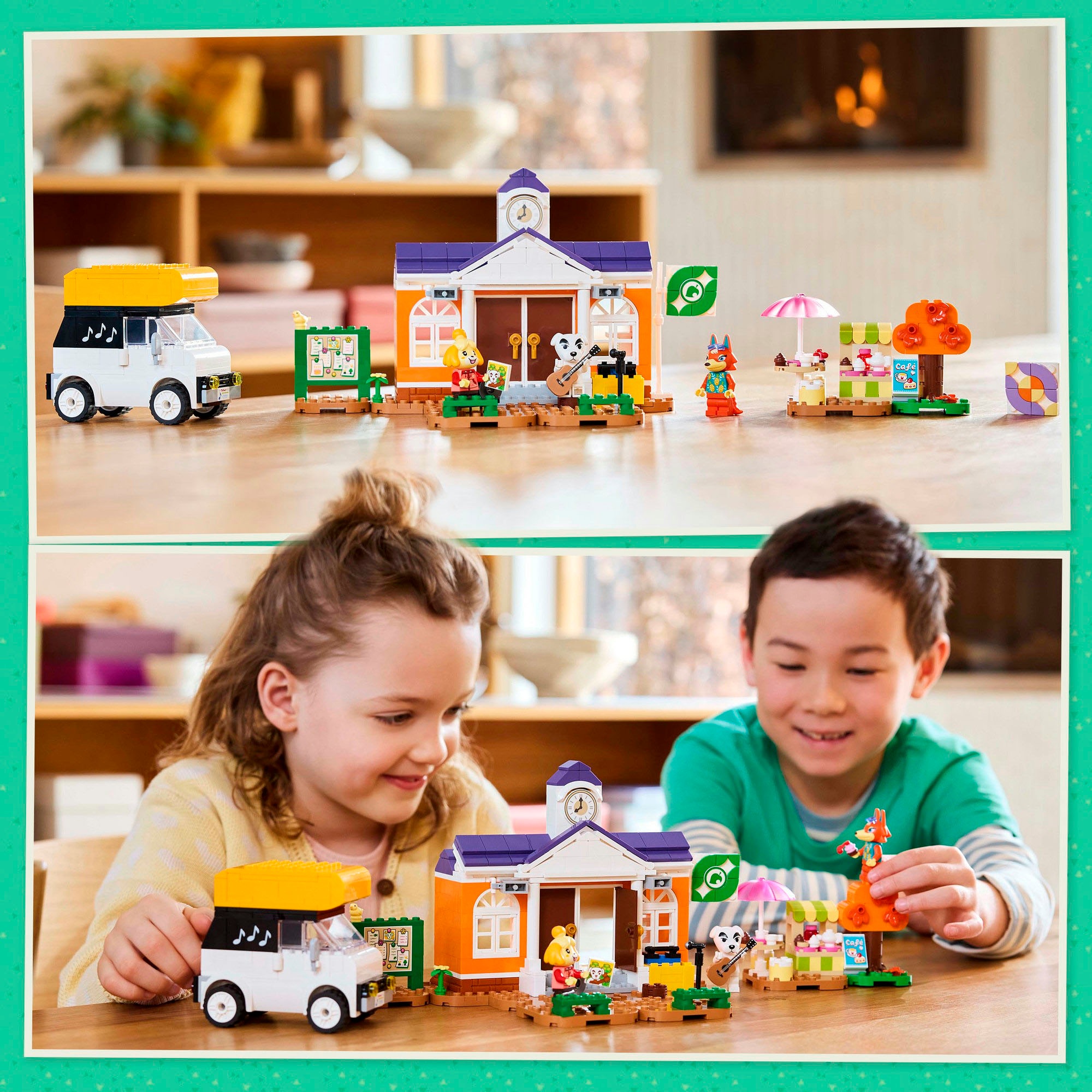 LEGO® Konstruktionsspielsteine »K.K. spielt auf dem Festplatz (77052), LEGO Animal Crossing«, (550 St.), Made in Europe
