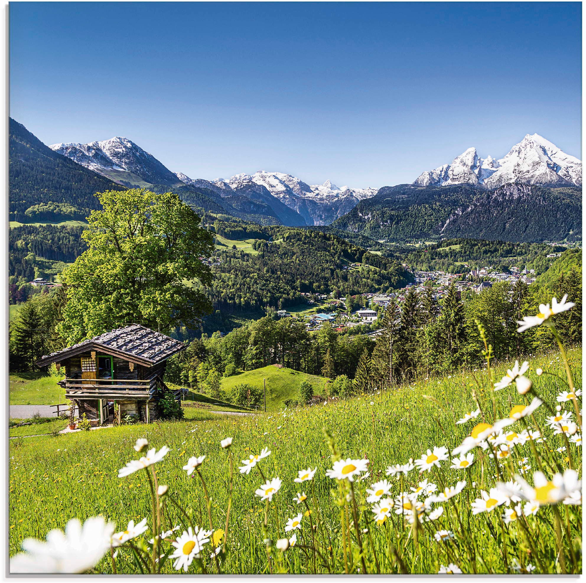 Artland Glasbild »Landschaft in den Bayerischen Alpen« Berge 1 Stk. tlg. in günstig online kaufen