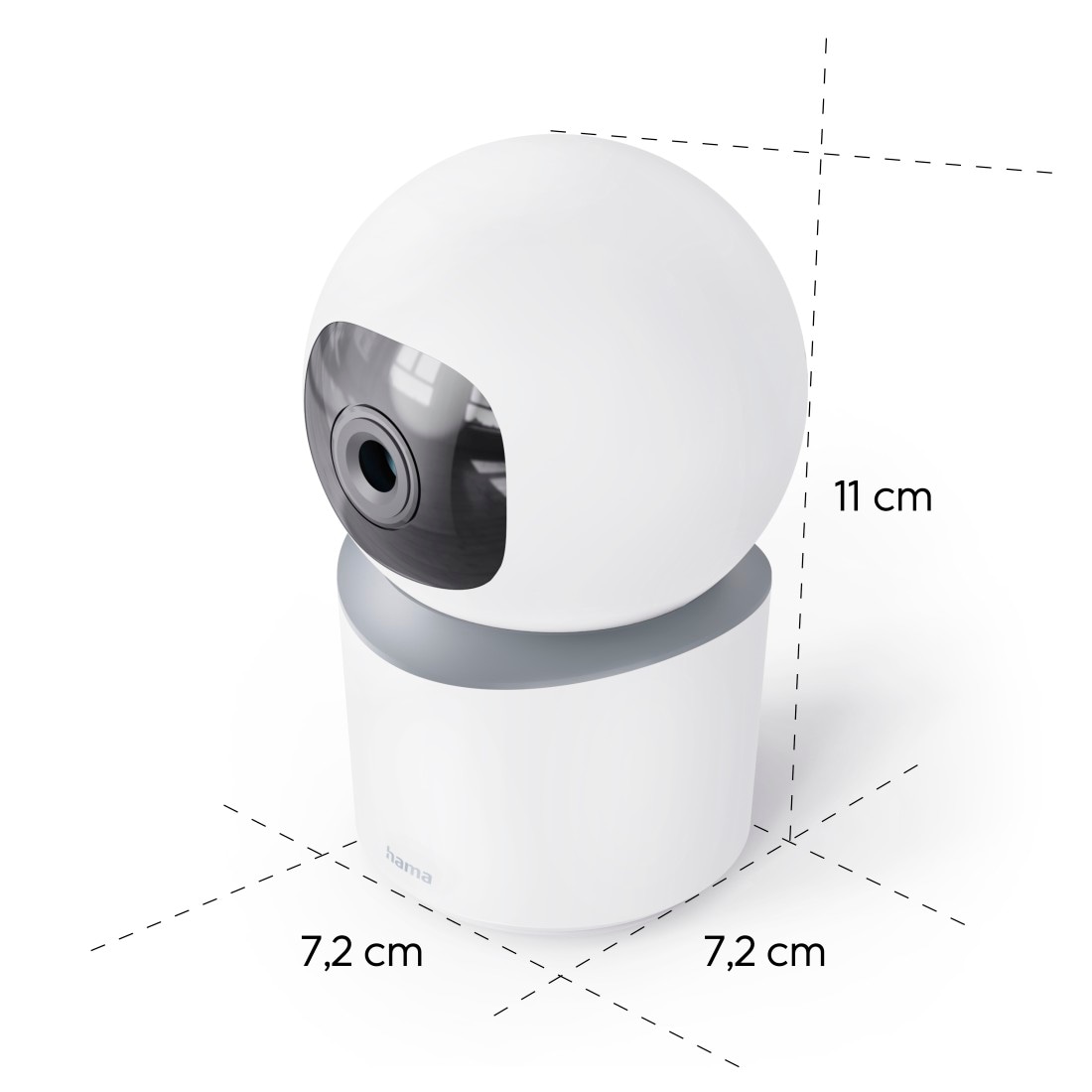 Hama Überwachungskamera »WLAN-Überwachungskamera Full HD schwenkbar mit Nachtsicht« 355° schwenkbar, 50° neigbar, Personenerkennung, Gegensprechfunktion
