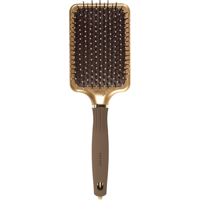 OLIVIA GARDEN Haarbürste »EXPERT CARE RECTANGULAR Nylon Bristle Gold&Brown  L« kaufen