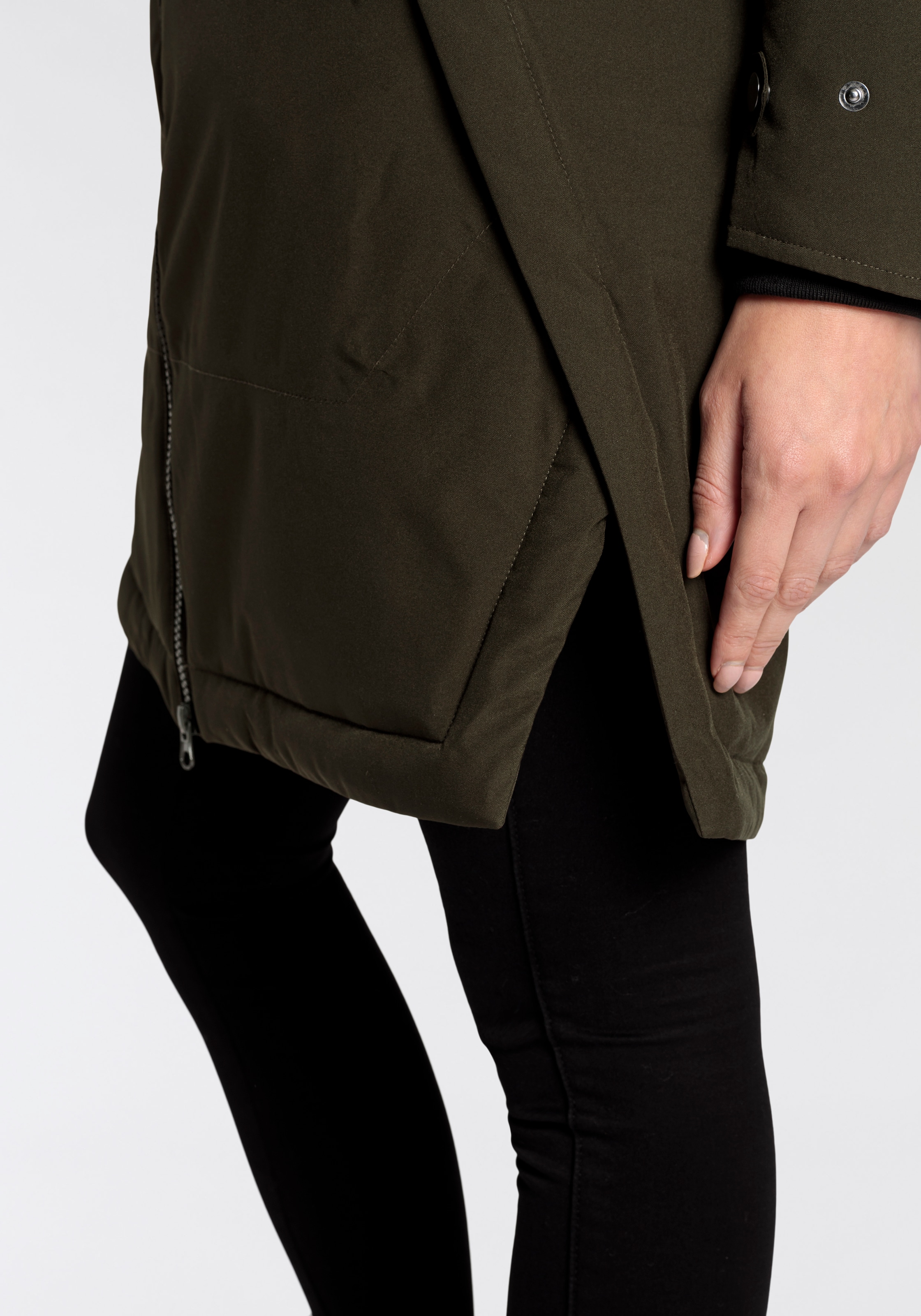 Polarino Funktionsparka mit Kapuze Relaxed Fit, wasserdicht, winddicht, atmungsaktiv