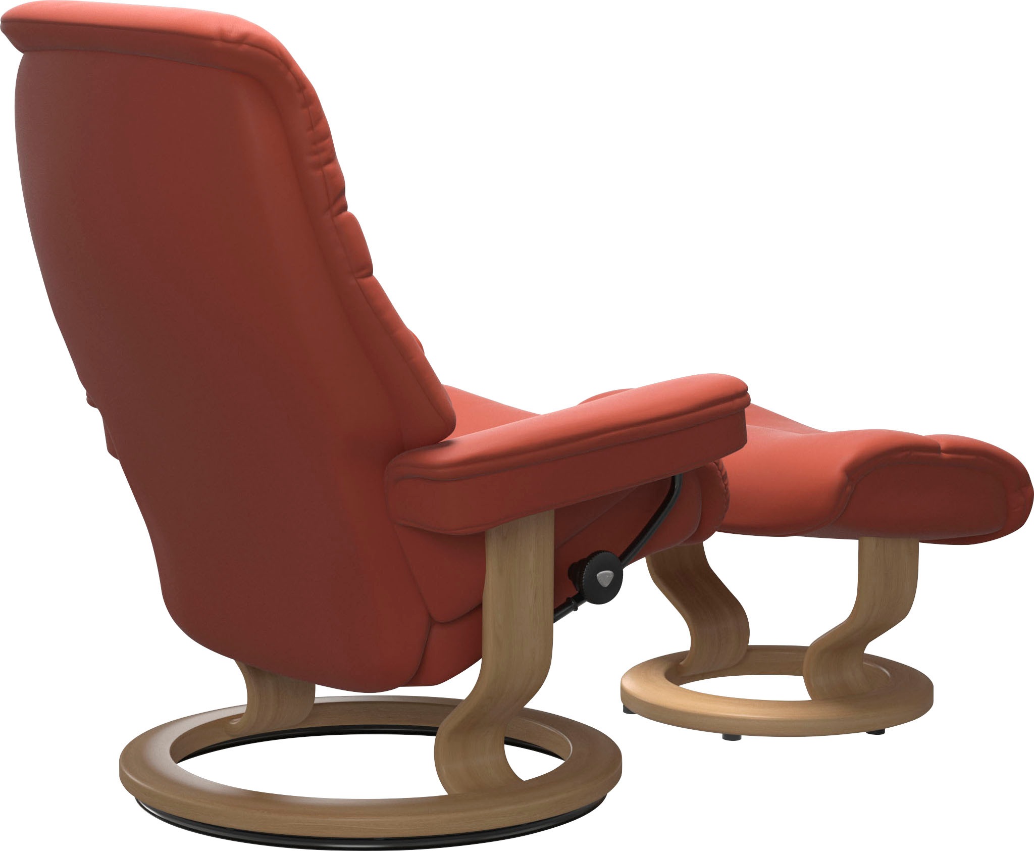 Stressless® Relaxsessel »Sunrise«, (Set, Relaxsessel mit Hocker), mit Classic Base, Größe M, Gestell Eiche