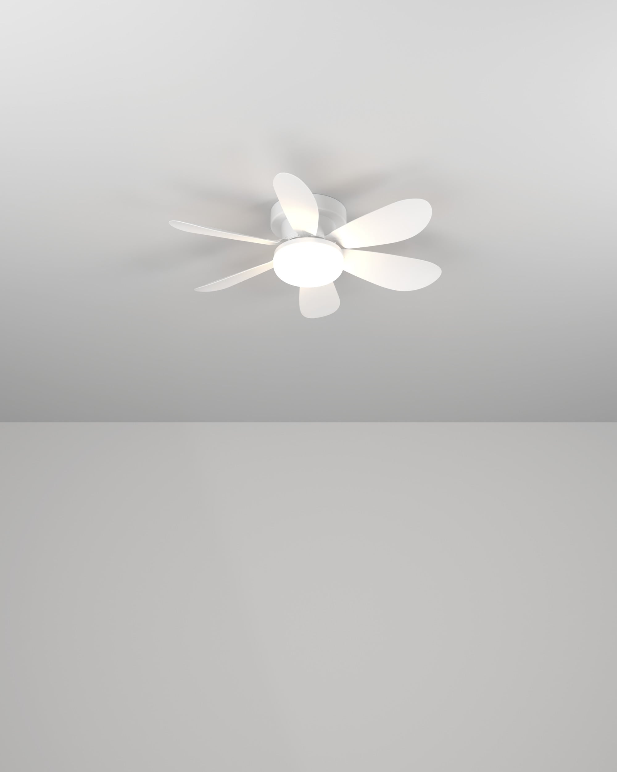 EGLO LED Deckenleuchte »CLOVELLY« LED-Modul 1 Stk. Kaltweiß | Neutralweiß | Warmweiß LED Ventilator mit Beleuchtung - in weiß - Ø52cm - 3 Geschwindigkeiten
