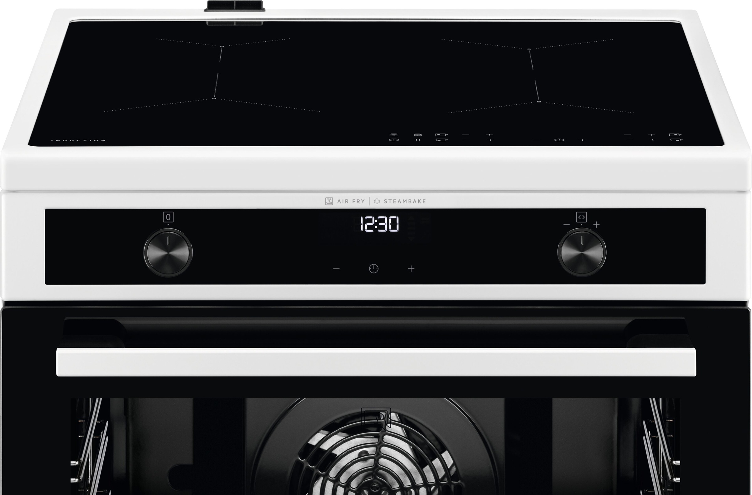 AEG Induktions-Standherd »CIB6644BBW«, mit Teleskopauszug nachrüstbar, Damp günstig online kaufen