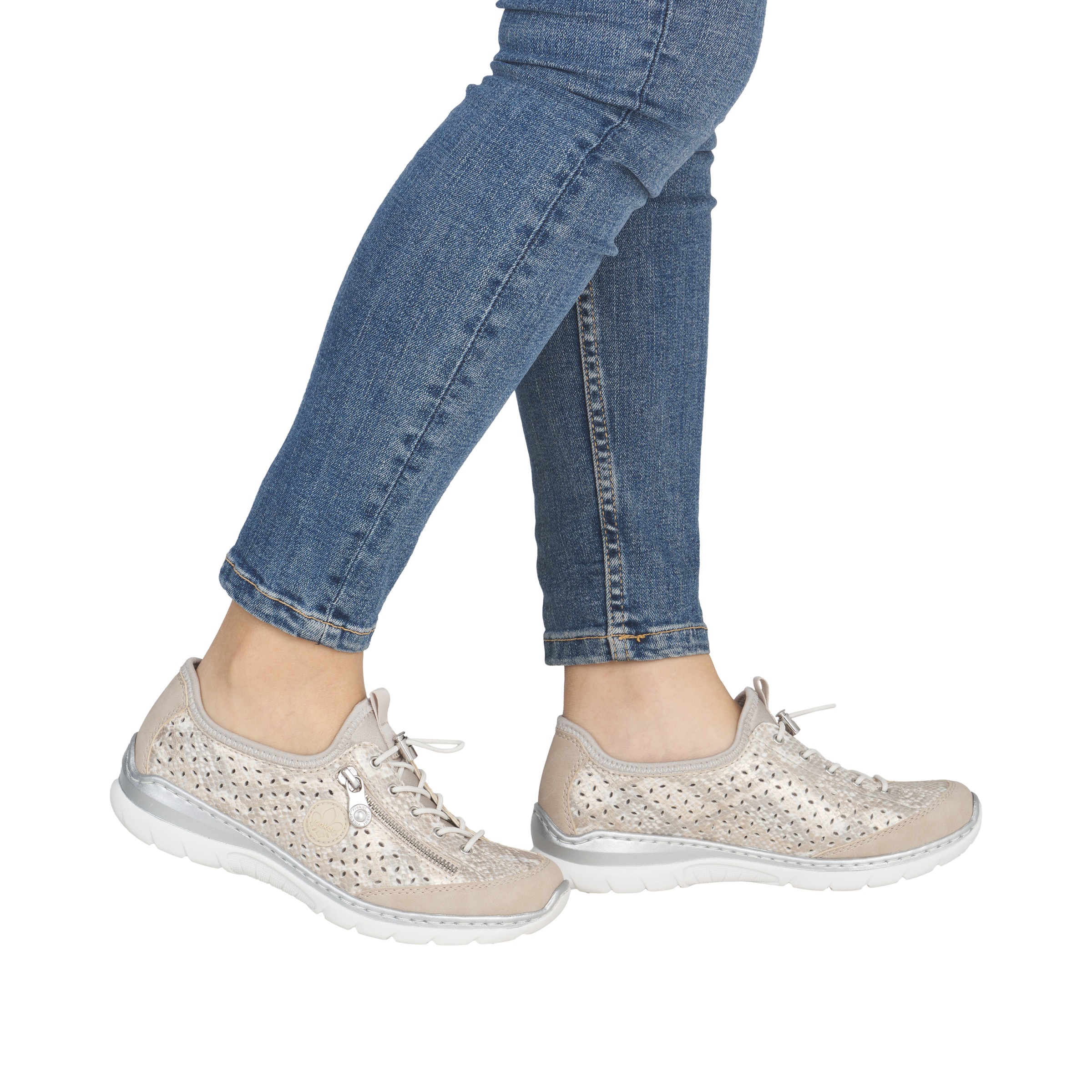 Rieker Slip-On Sneaker  Schlupfschuh, Freizeitsneaker, Halbschuh mit MemoSoft-Ausstattung