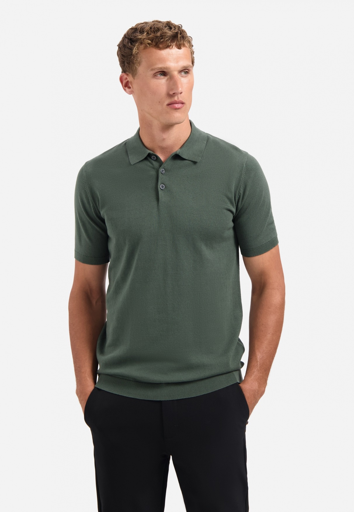 No Excess T-Shirt »No Excess Gestricktes Poloshirt Pullover Short Sleeve Polo Solid«