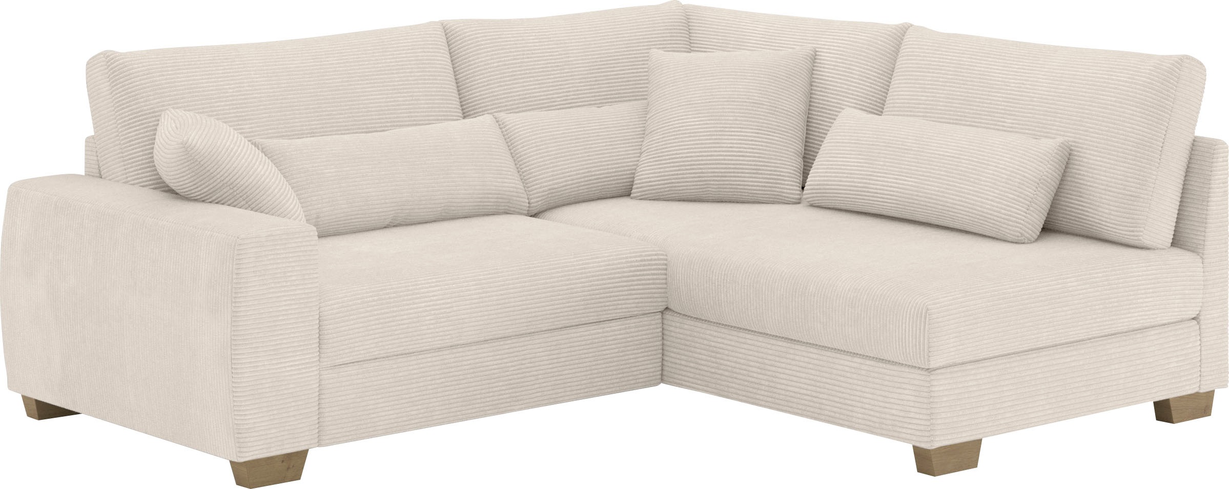 Mr. Couch Ecksofa »Helena L-Form«, Mit Federkern, wahlweise mit Bettfunktio günstig online kaufen
