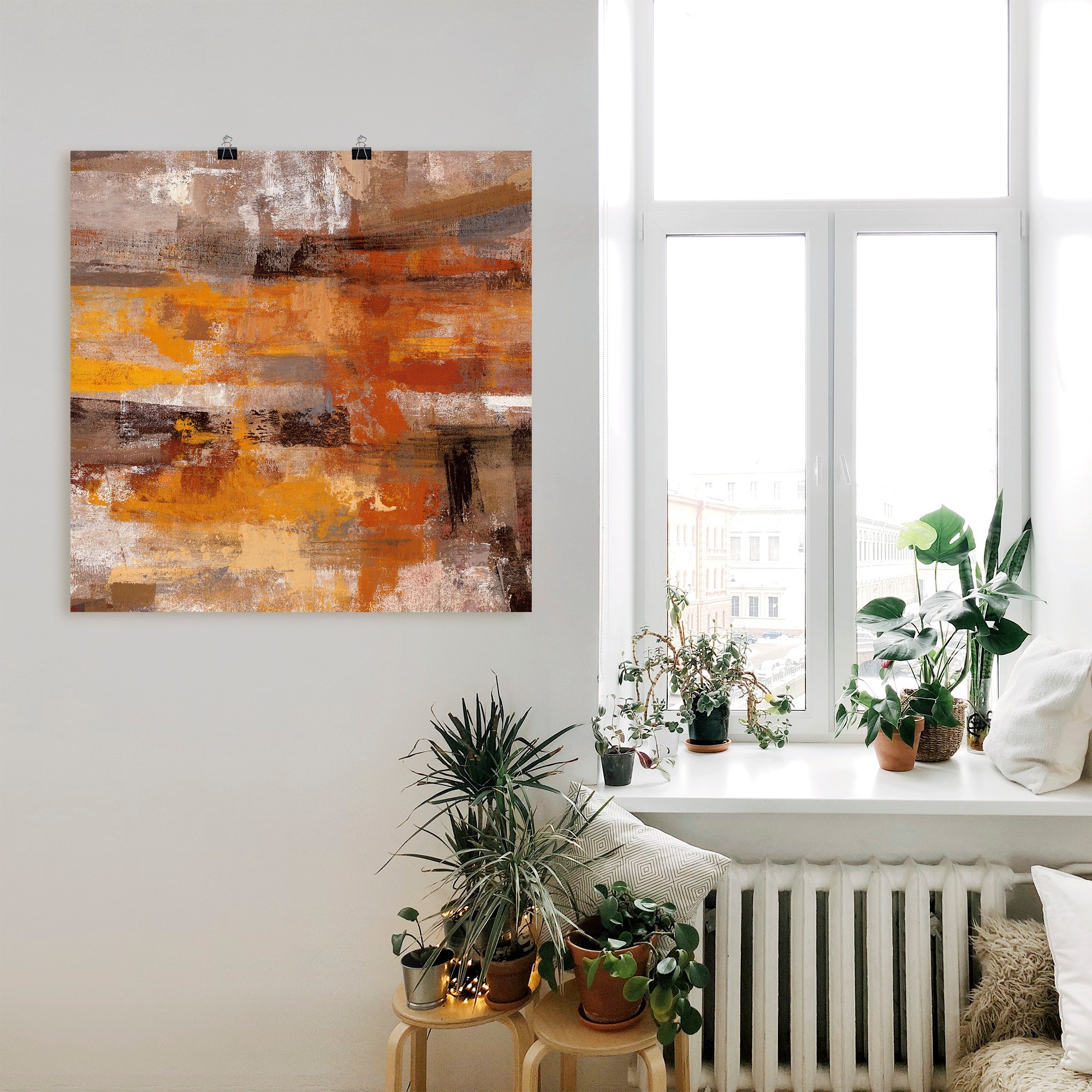 Artland Wandbild »Mojave-Straße«, Gegenstandslos, (1 St.), als Leinwandbild, Poster in verschied. Größen