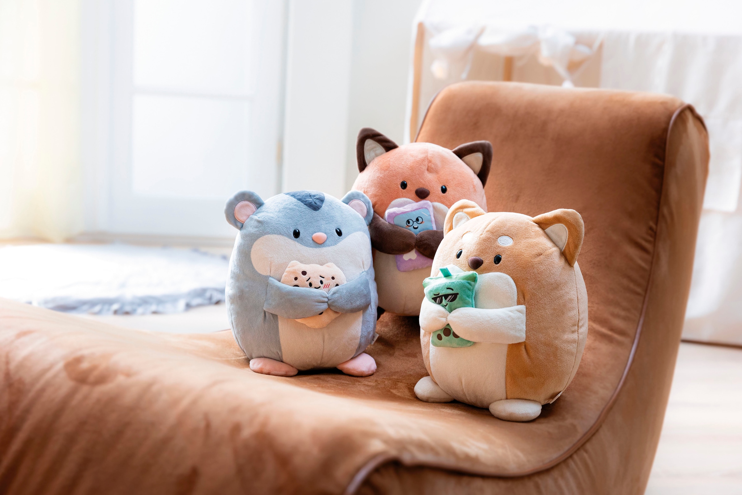 Nici Kuscheltier »mymochi, Fuchs Geeks 27 cm mit Video Spiel«