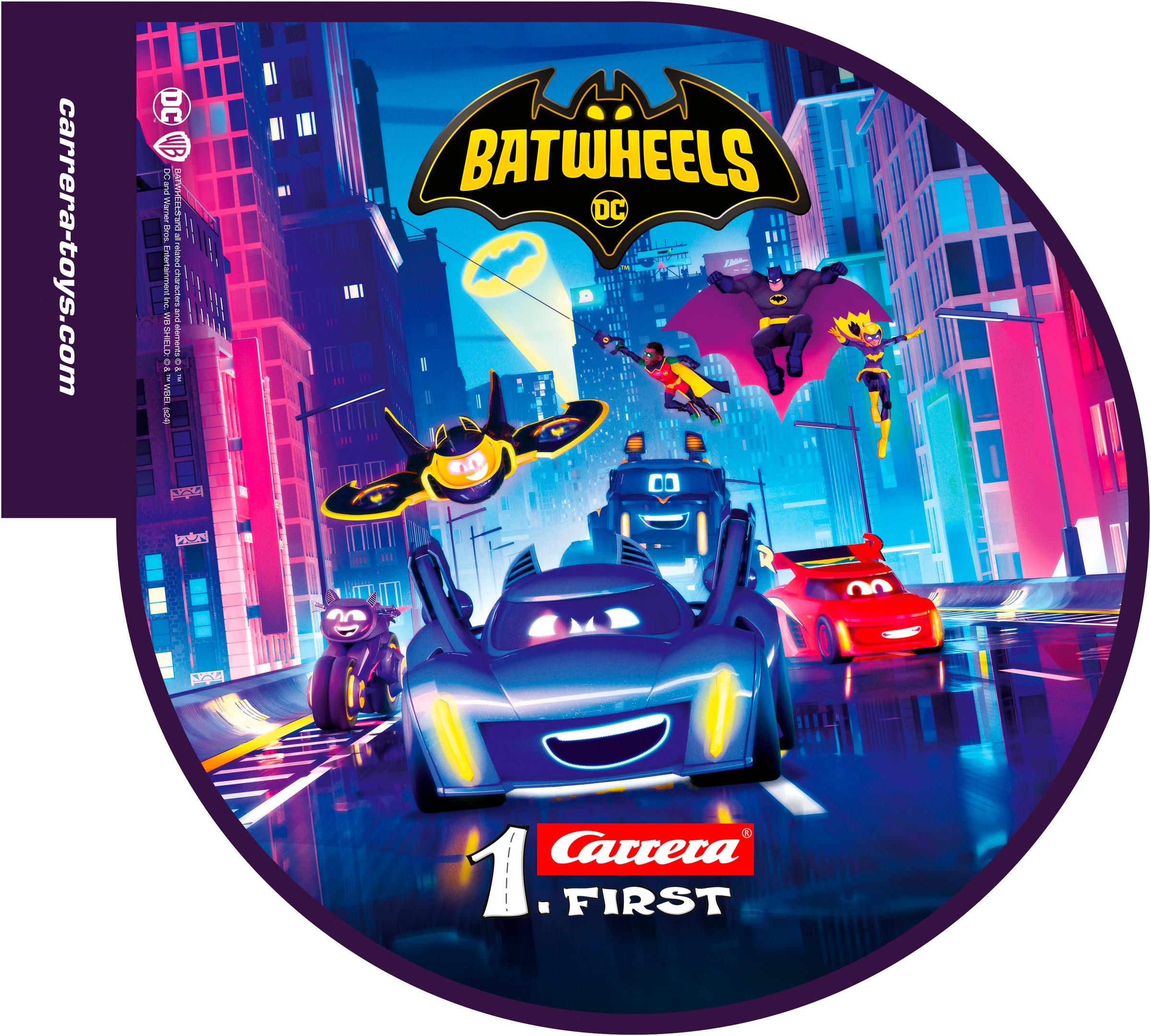 Carrera® Autorennbahn »Carrera® First - Batwheels Time for Action«