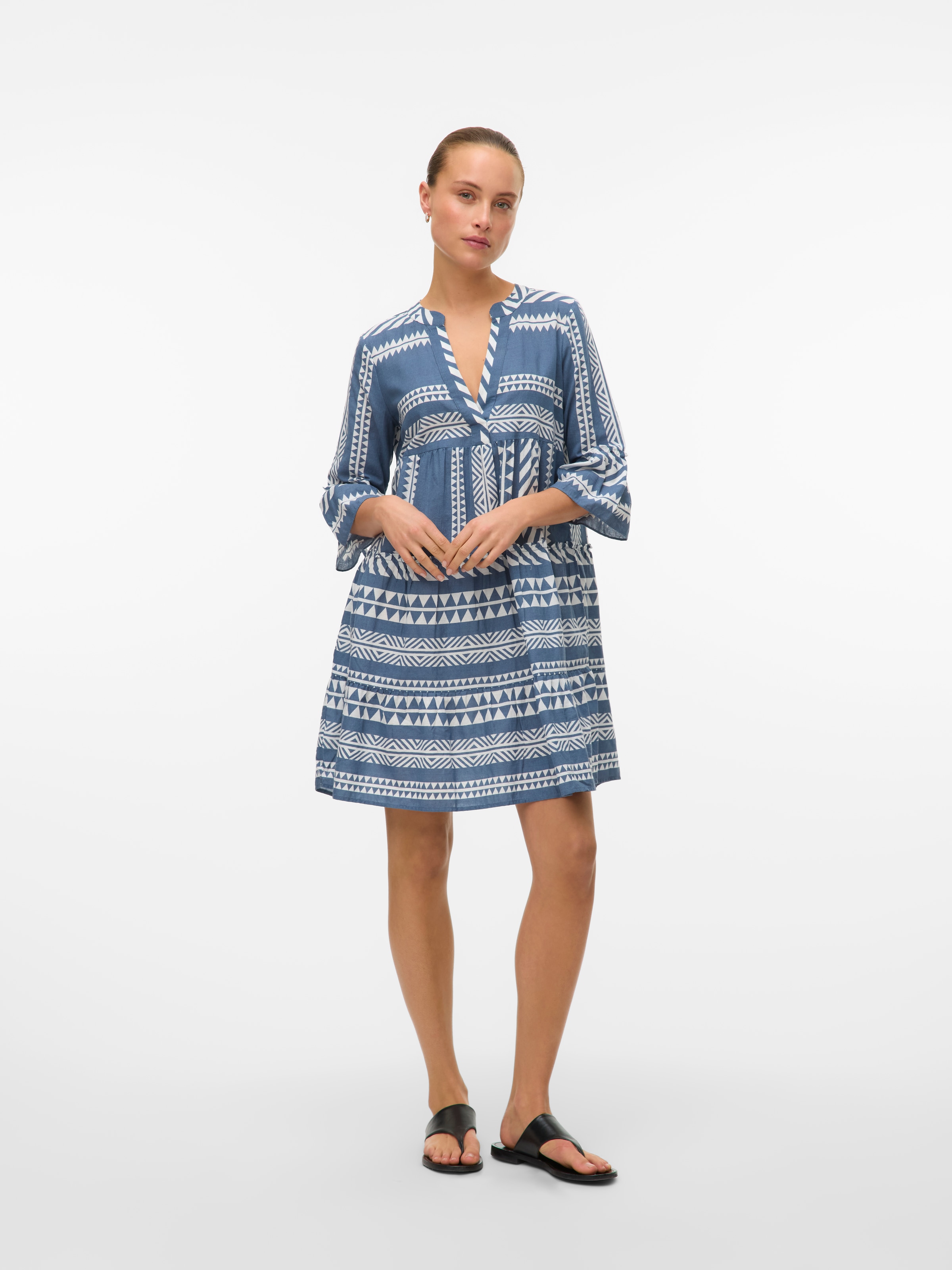 Vero Moda Tunikakleid »VMDICTHE 3/4 TUNIC EXP«, mit Volant