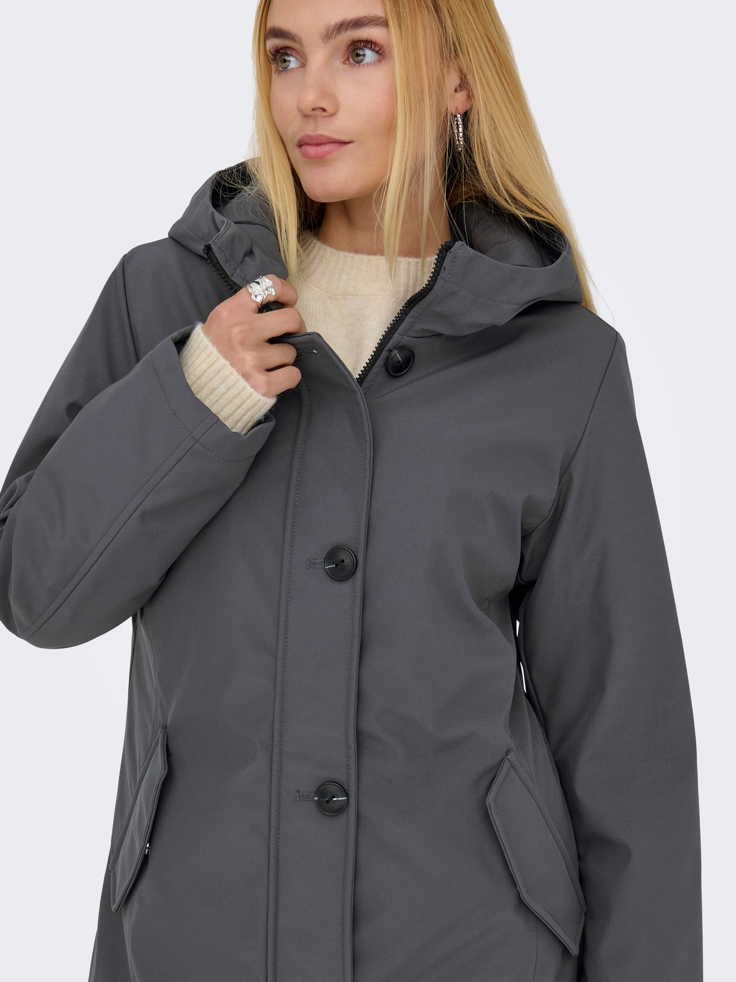 ONLY Parka »ONLOLIVIA LIFE PARKA COAT CS OTW« mit Kapuze