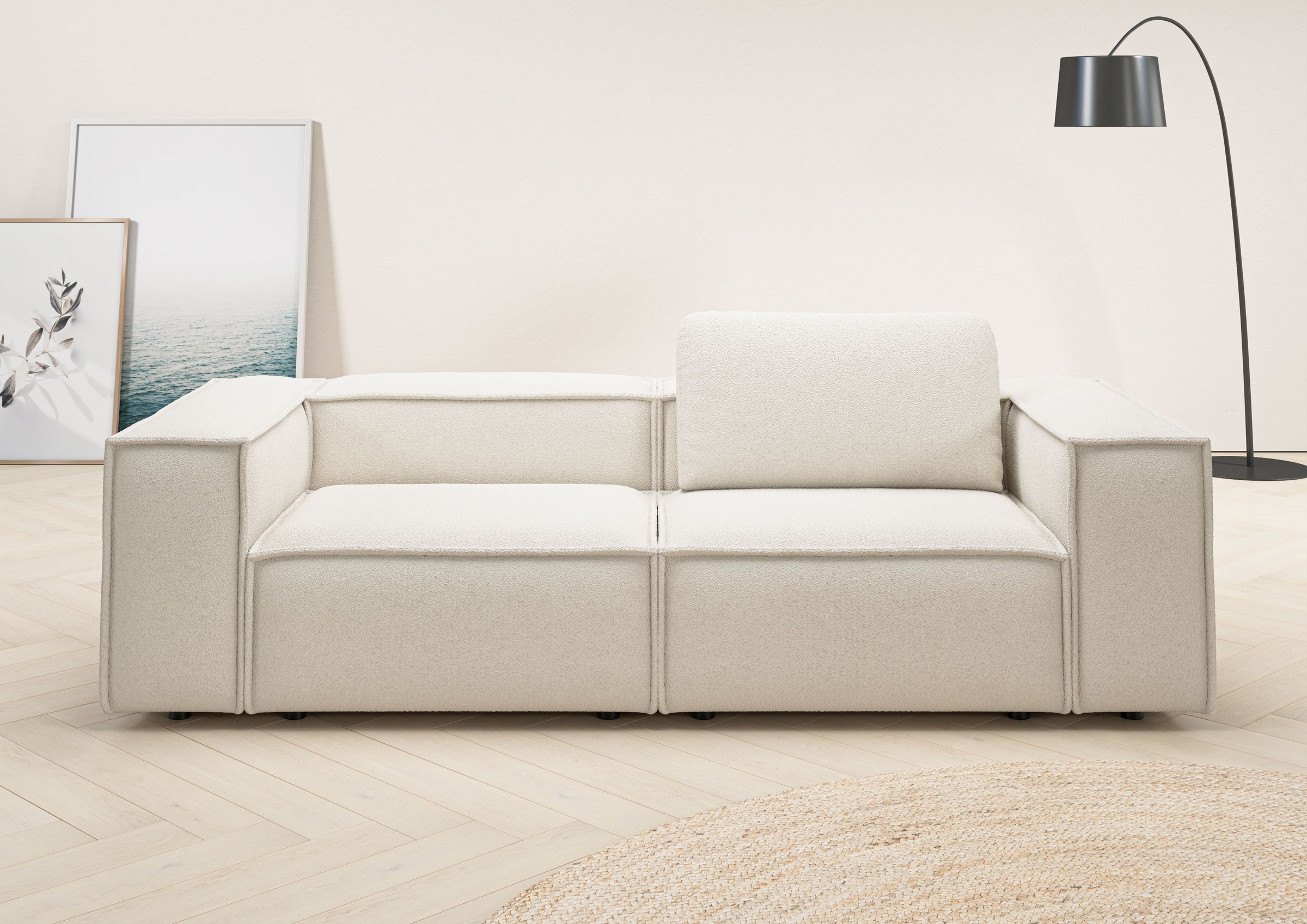 Home affaire 2-Sitzer »Watertown, modernes Sofa 246 cm breit, auch in Feinc günstig online kaufen