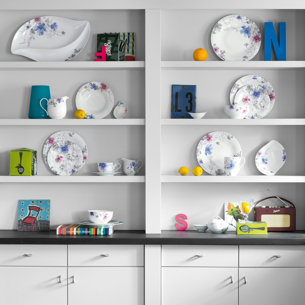 Villeroy & Boch Speiseteller »Speiseteller Mariefleur Gris Basic ø 26,8 cm günstig online kaufen
