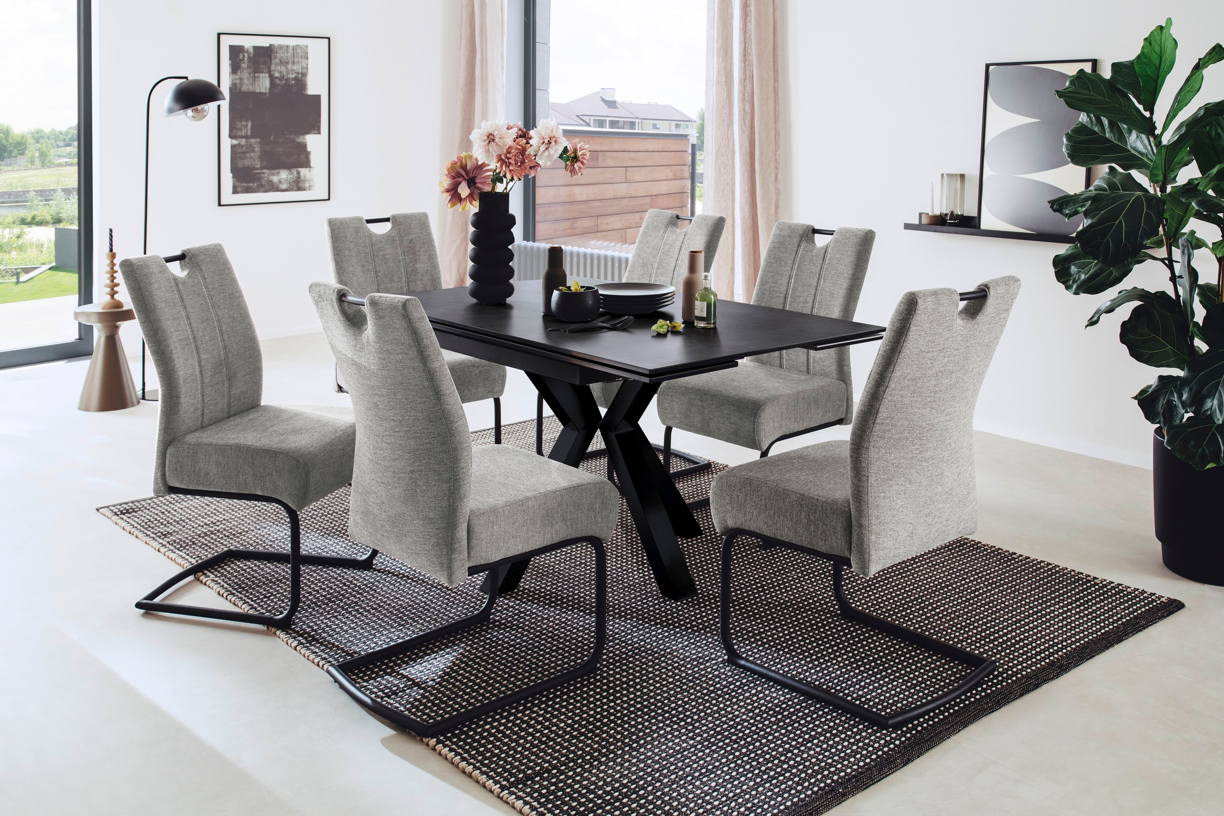 MCA furniture Esszimmerstuhl »AMERY« () (2er-Set), Taschenfederkern, Belast günstig online kaufen