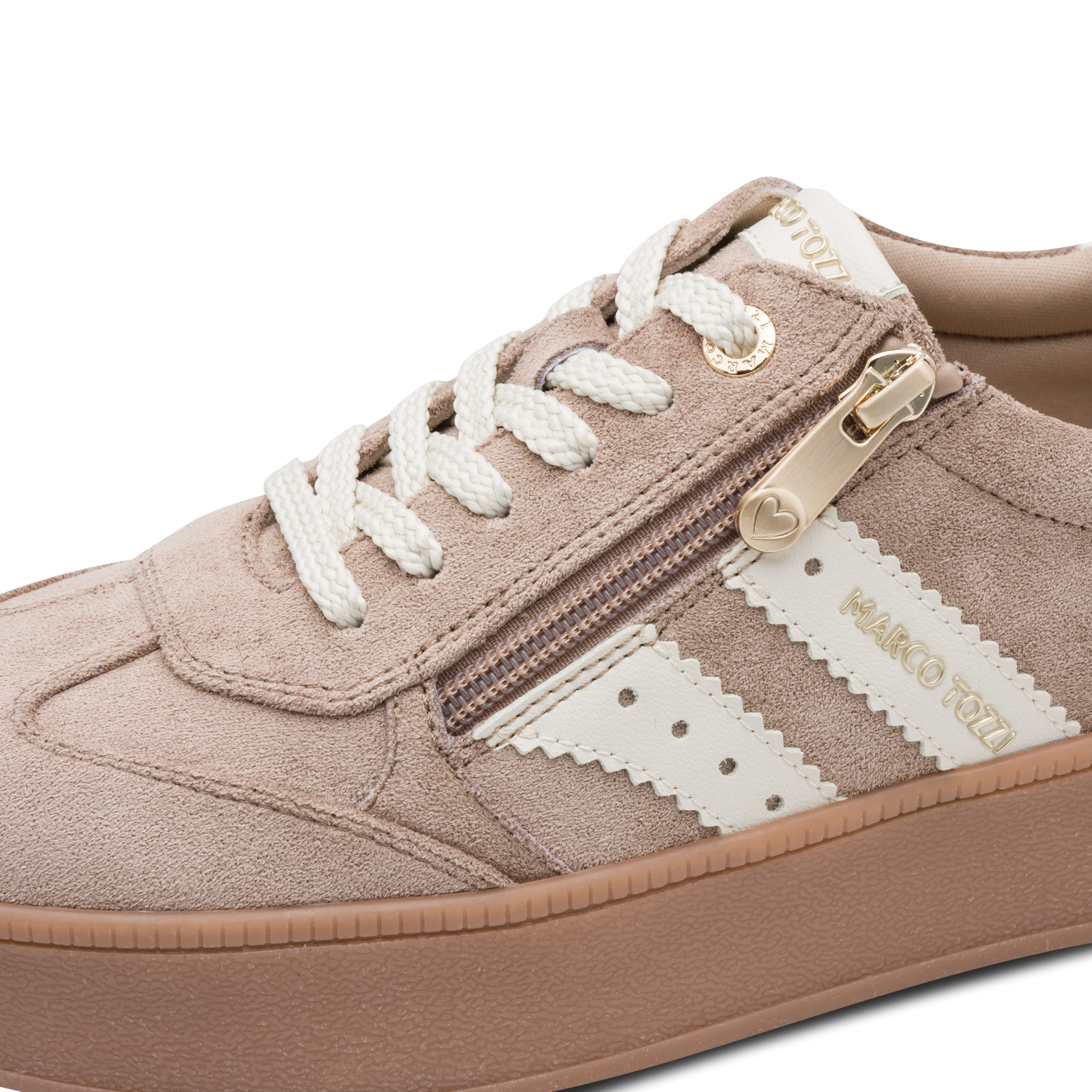 MARCO TOZZI Plateausneaker  Freizeitschuh, Halbschuh, Schnürer im modischem Retro-Look