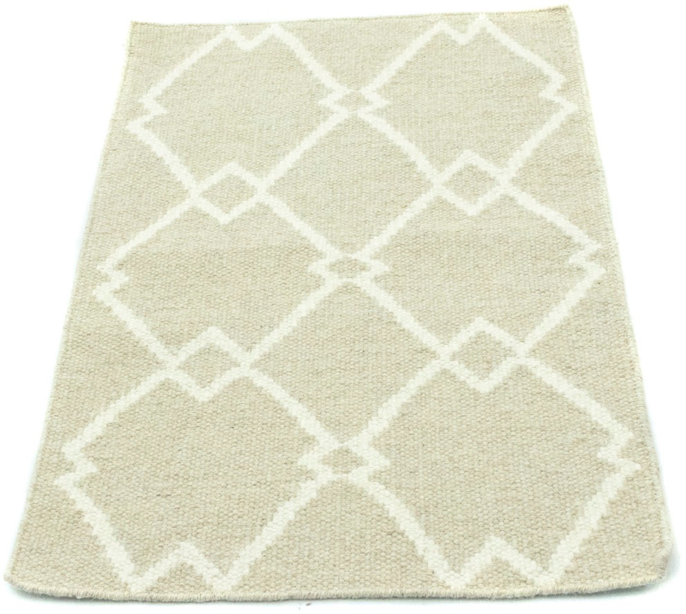 morgenland Wollteppich »Kelim Teppich handgewebt beige«, rechteckig, 6 mm H günstig online kaufen