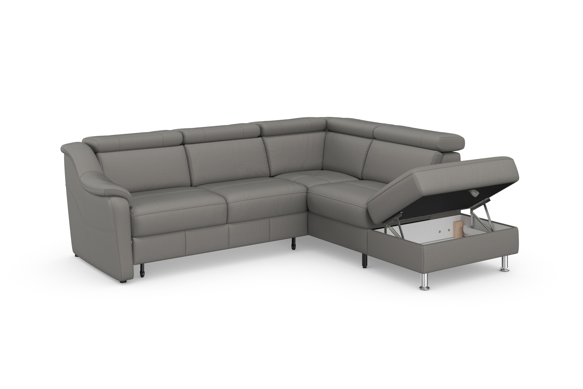 sit&more Ecksofa »Freetown L-Form«, inklusive Kopfteilverstellung und komfortablem Federkern