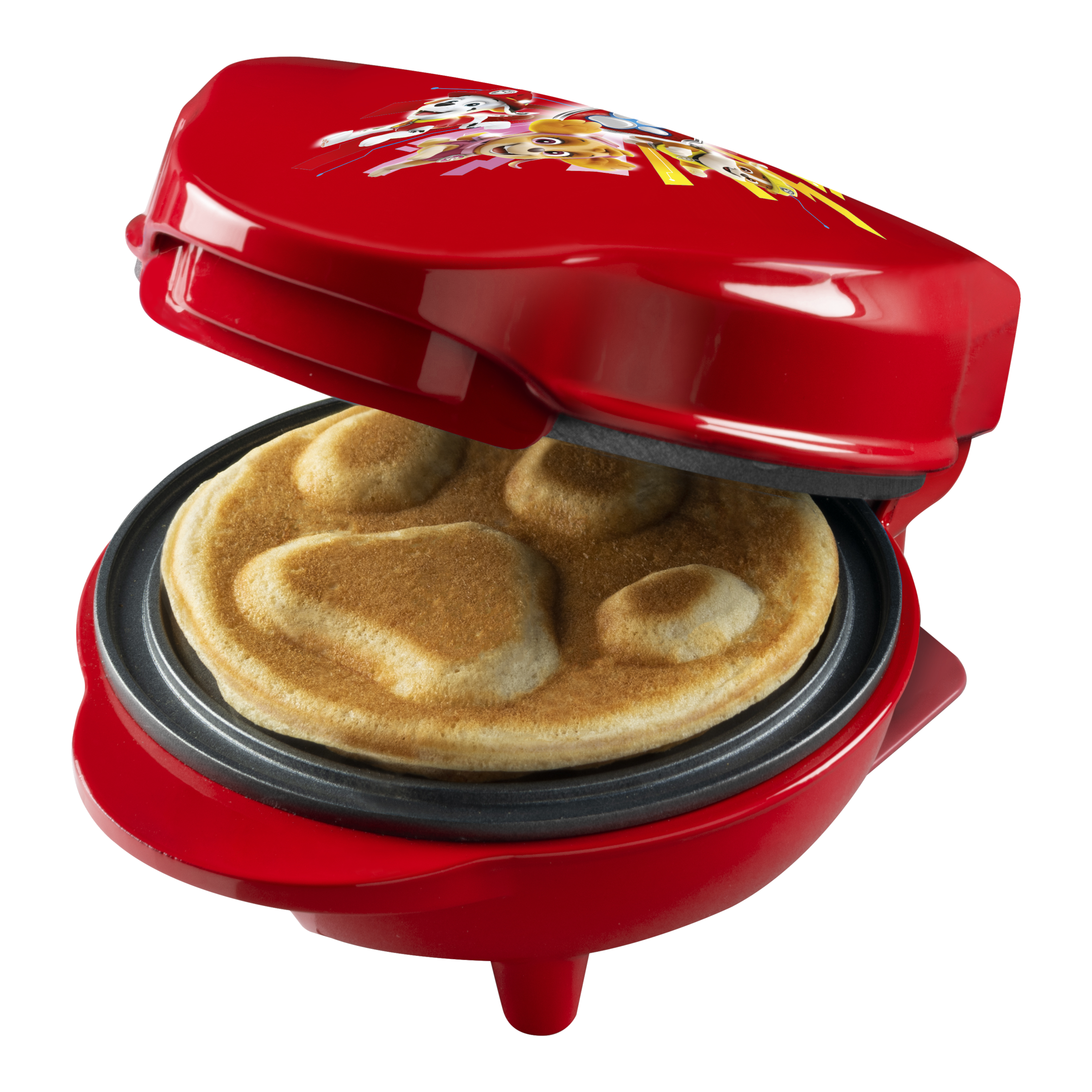 bestron Waffeleisen »APP500R Paw Patrol«, 550 W, im einzigart. Design, für Kindergeburtstage, Ostern & Weihnachten, Rot