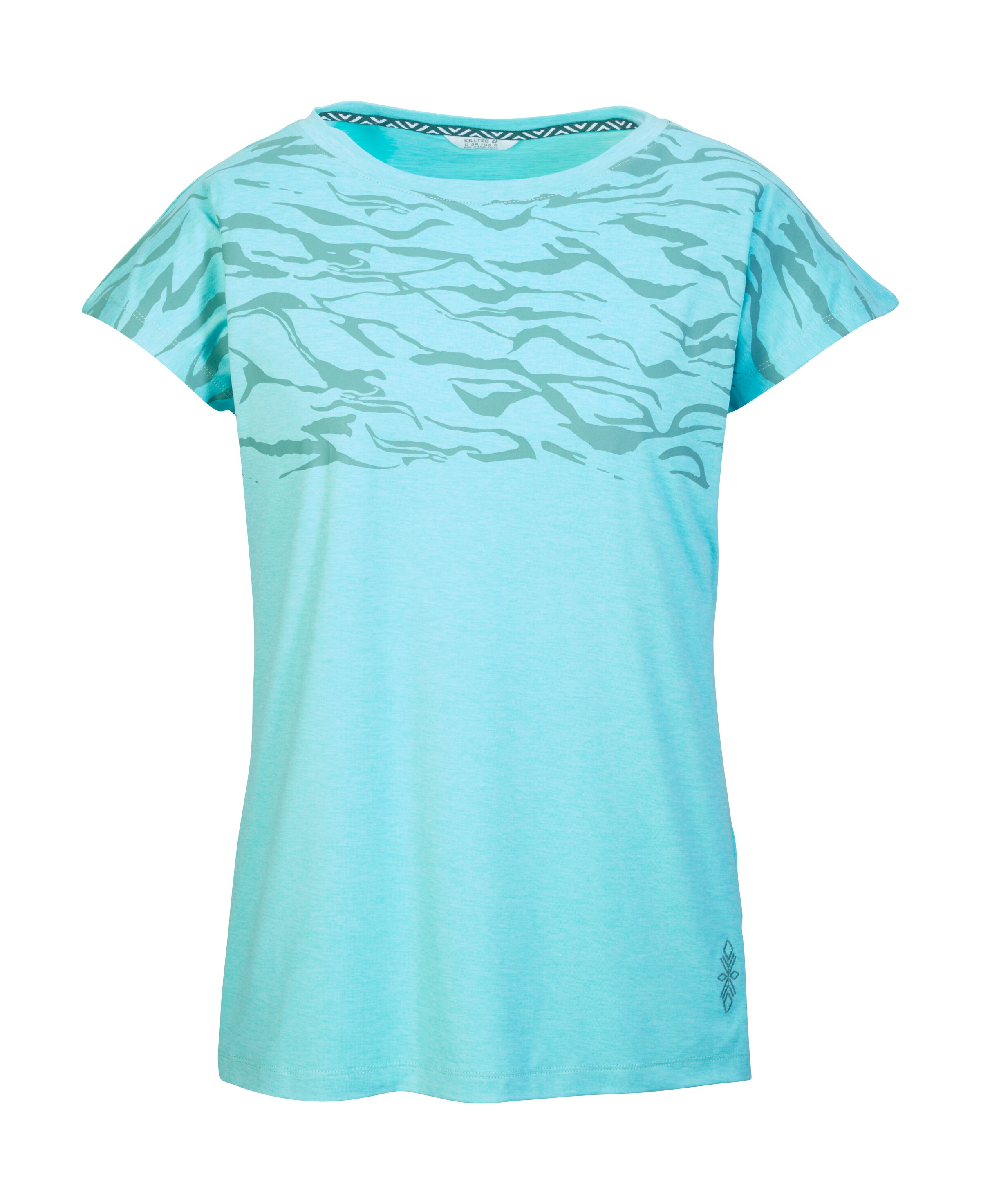 Killtec T-Shirt »KOS 22 WMN TSHRT« Atmungsaktives, schnelltrocknendes Damen T-Shirt mit Print.