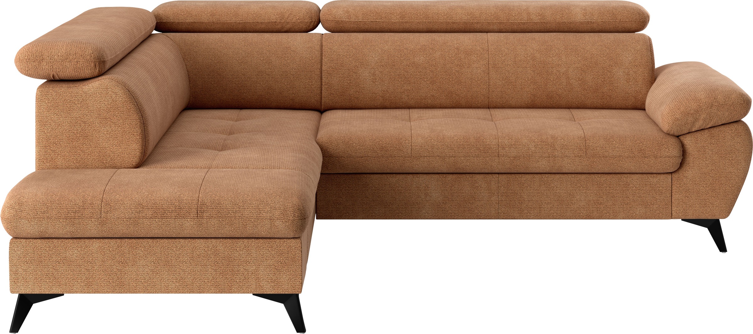 COTTA Ecksofa »Hudson L-Form«, mit Kopfteilverstellung, wahlweise mit Bettfunktion & Bettkasten
