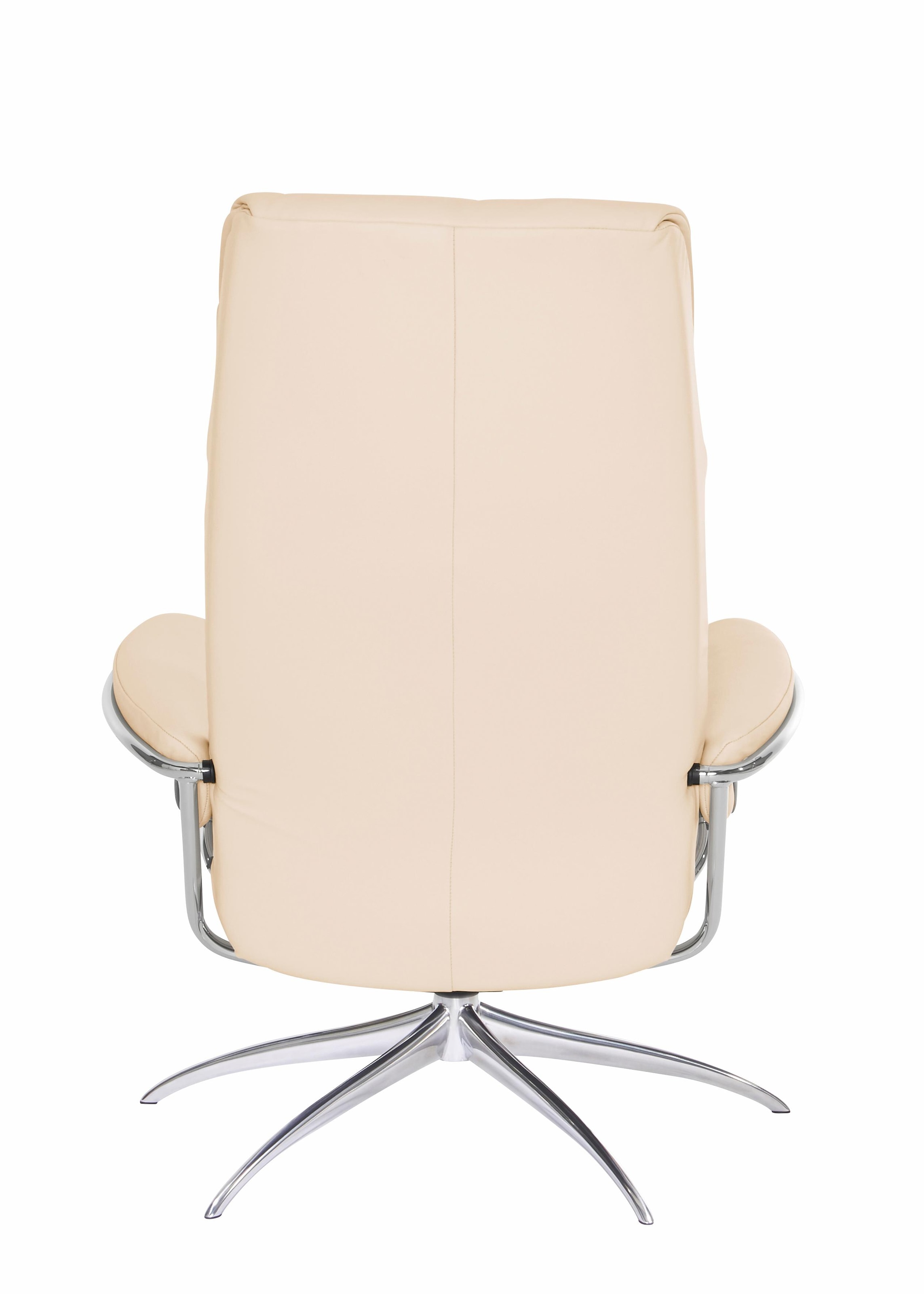 Stressless® Relaxsessel »London« Set, Relaxsessel mit Hocker,  mit Hocker, High Back, mit Star Base, Gestell Chrom