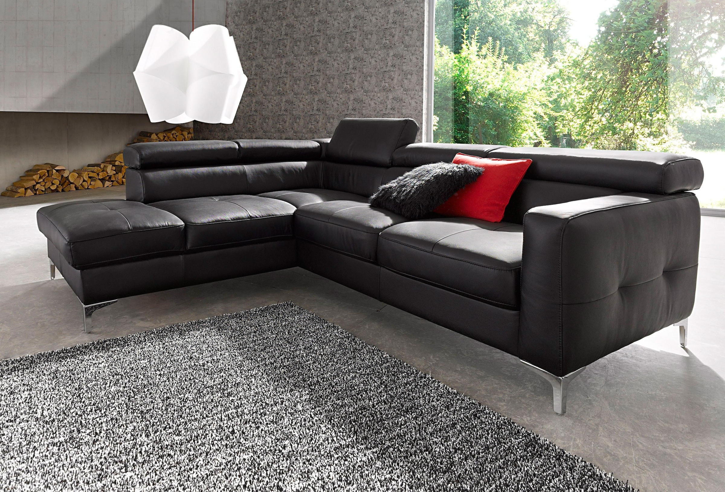 COTTA Polstergarnitur »Sammy L-Form«, (Set), Set bestehend aus: Ecksofa mit günstig online kaufen
