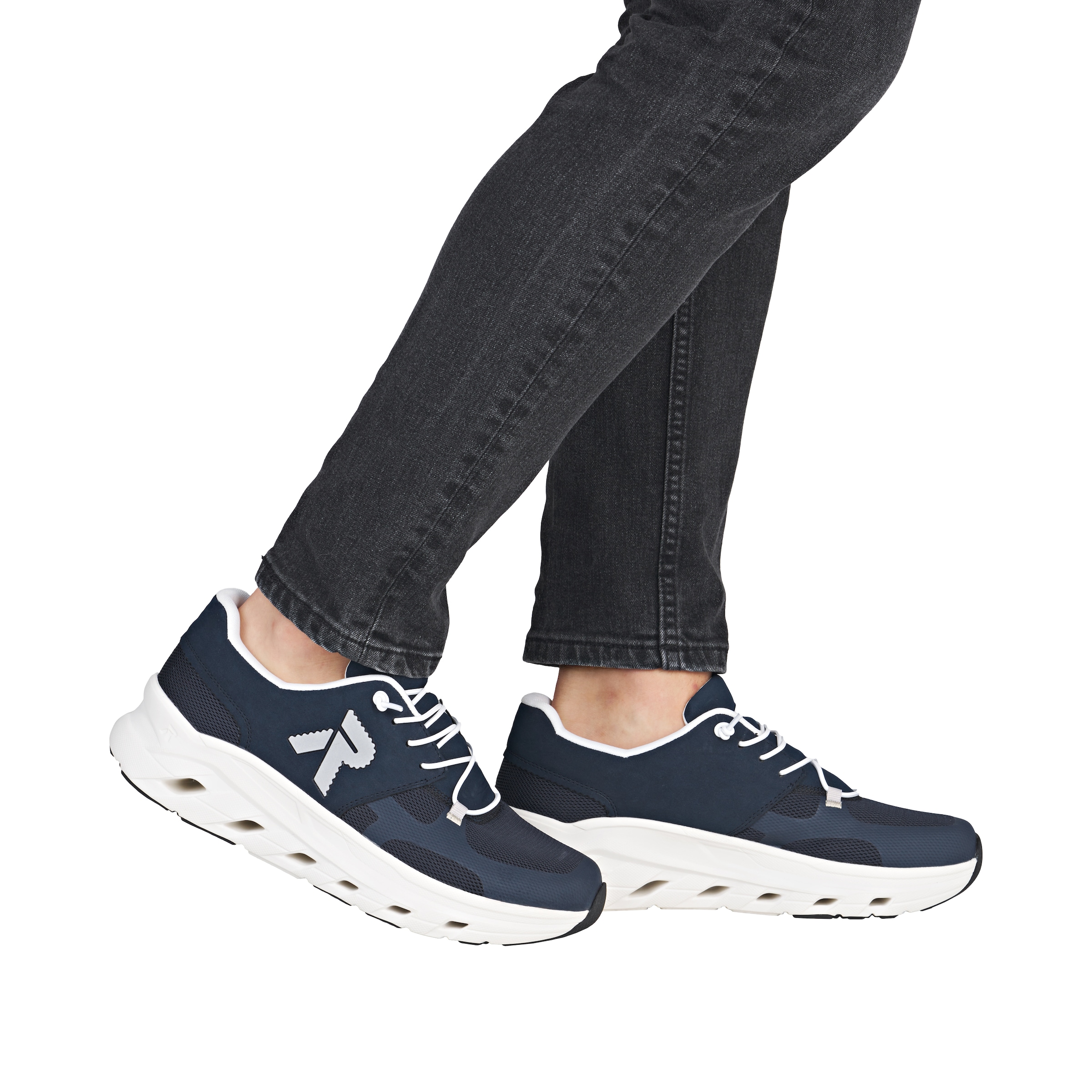 RIEKER Sport Slip-On Sneaker, Freizeitsneaker, Halbschuh, Schlupfschuh mit gepolstertem Schaftrand